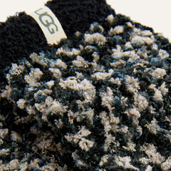 Women's Cozy Chenille Sock - BLACK / GREY
