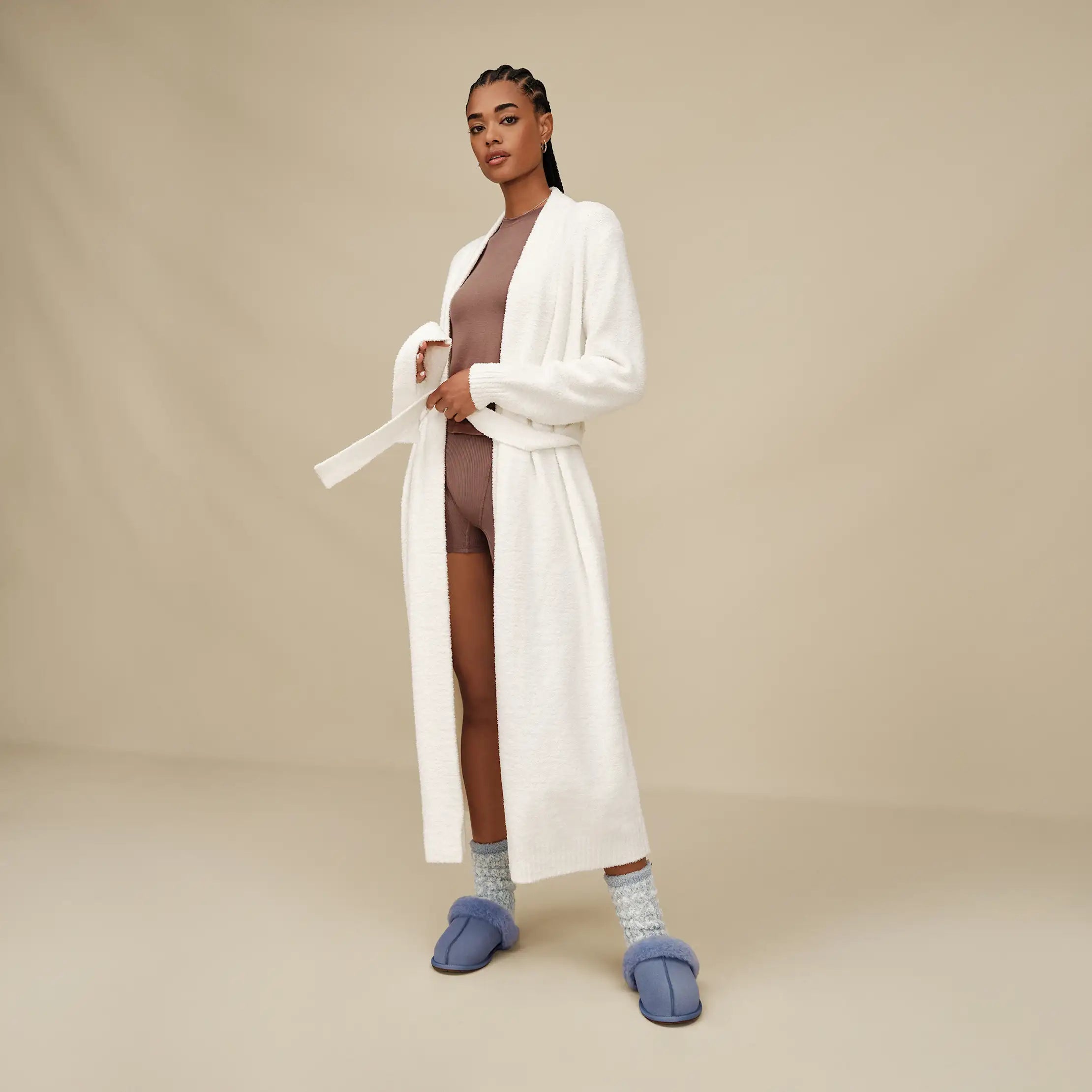 Women's Cozy Chenille Sock - SKY BLUE