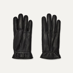 Men's 3 Point Leather Glove - BLACK
