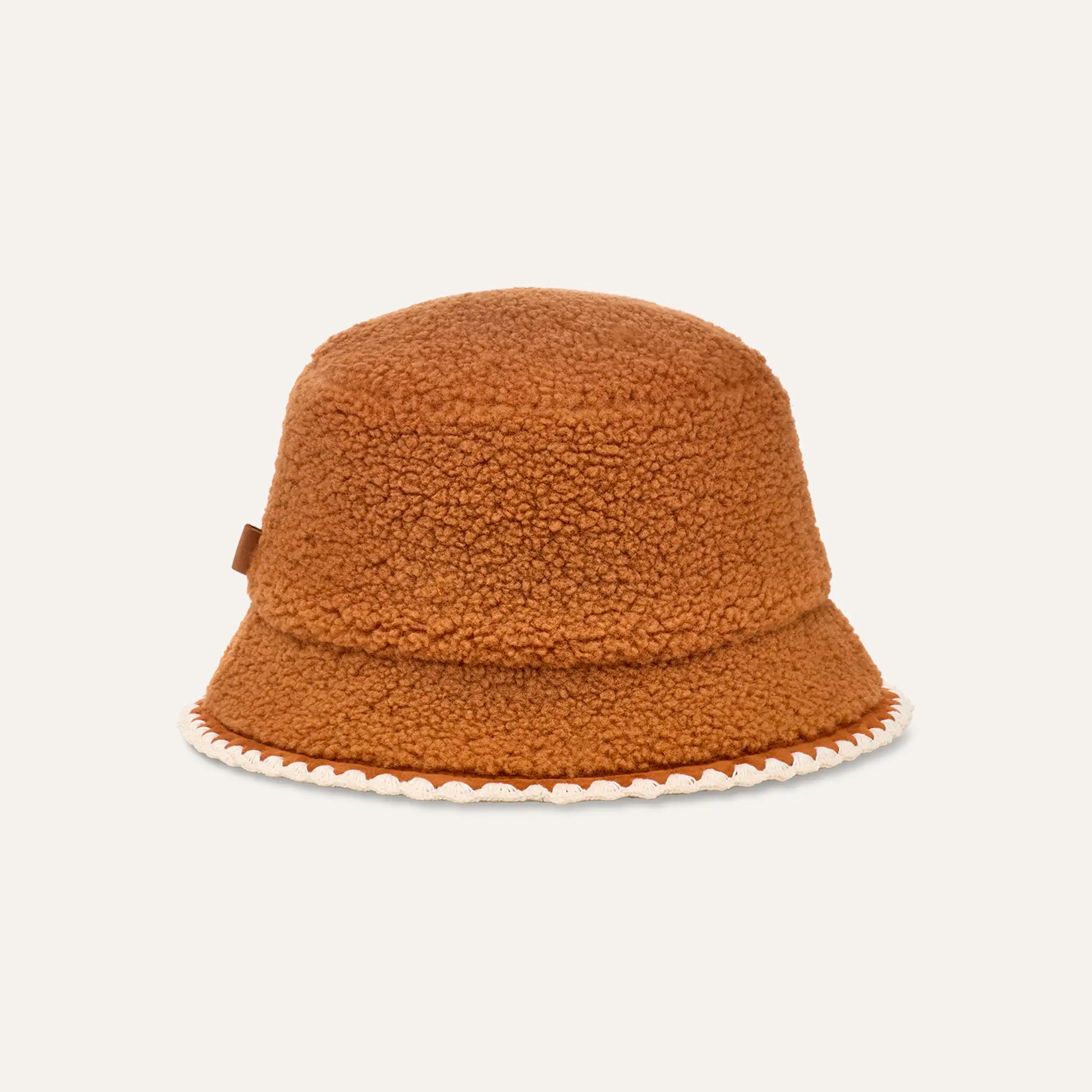 Women's UGGfluff Scalloped Hat - CHESTNUT