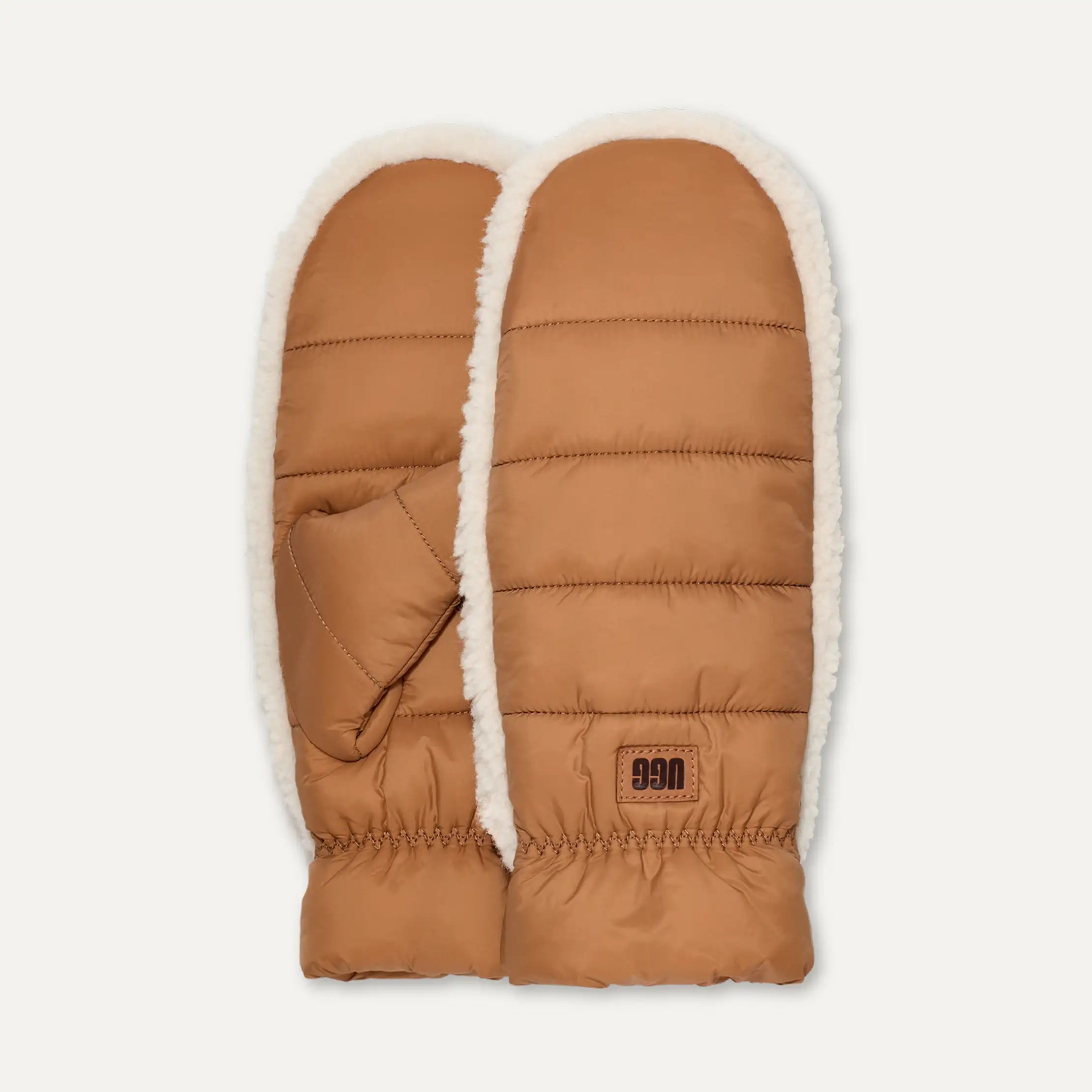 Women's AW UGGfluff Mitten - CHESTNUT