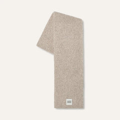 All Gender Chunky Rib Scarf - LIGHT GREY