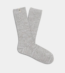 Women's Rib Knit Slouchy Crew Sock - SEAL