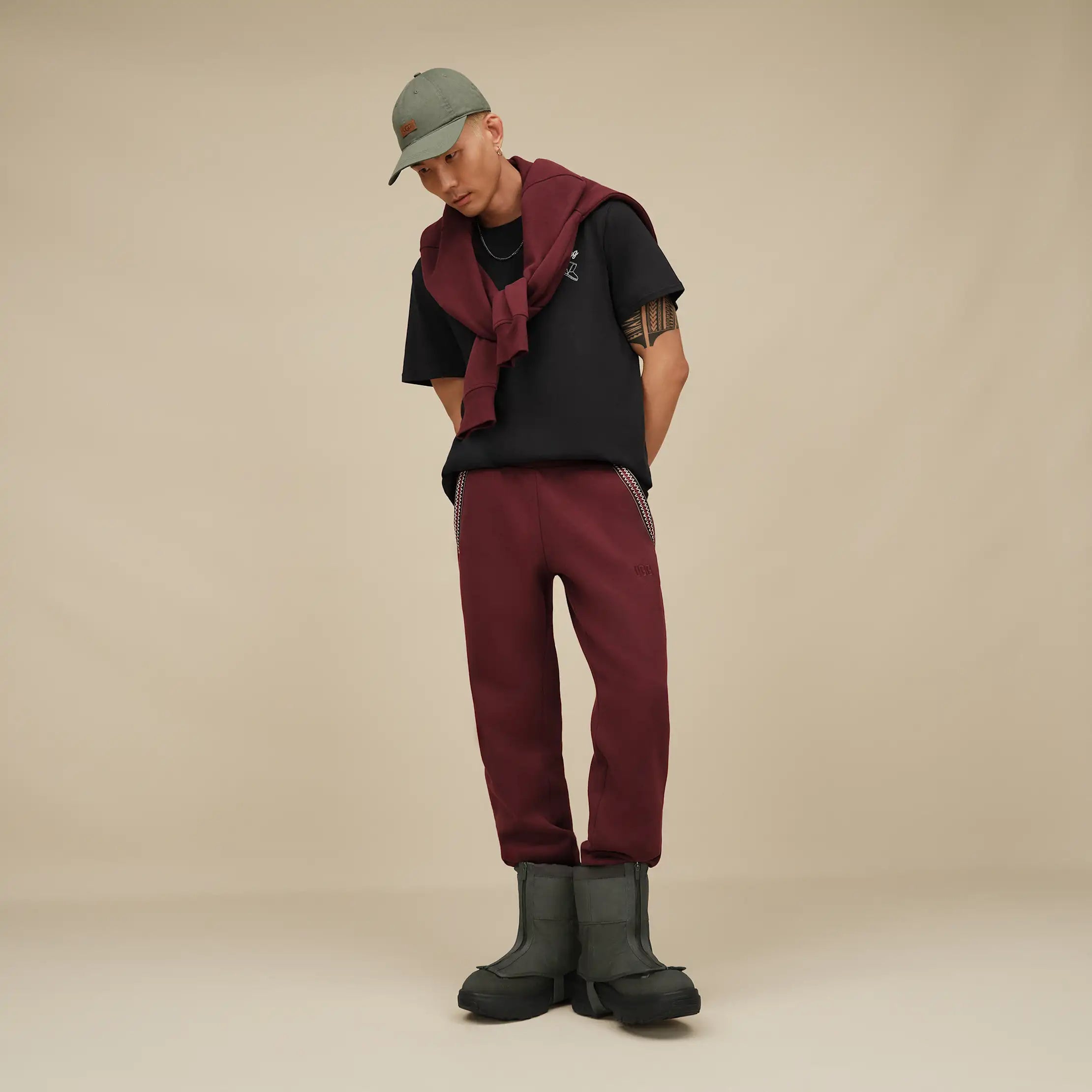 All Gender UGG Logo Cap - GREEN STONE