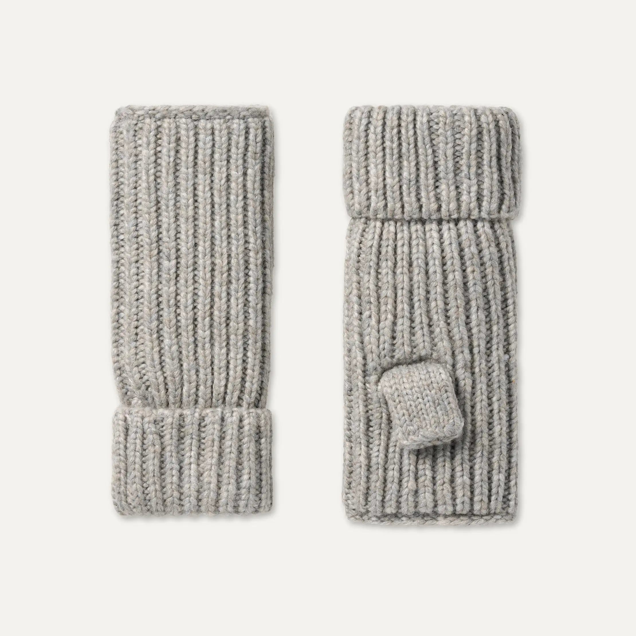 Women's Chunky Rib Fingerless Glove - COBBLE