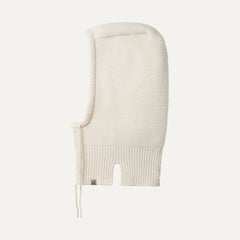 Women's Knit Drawstring Balaclava - CREAM