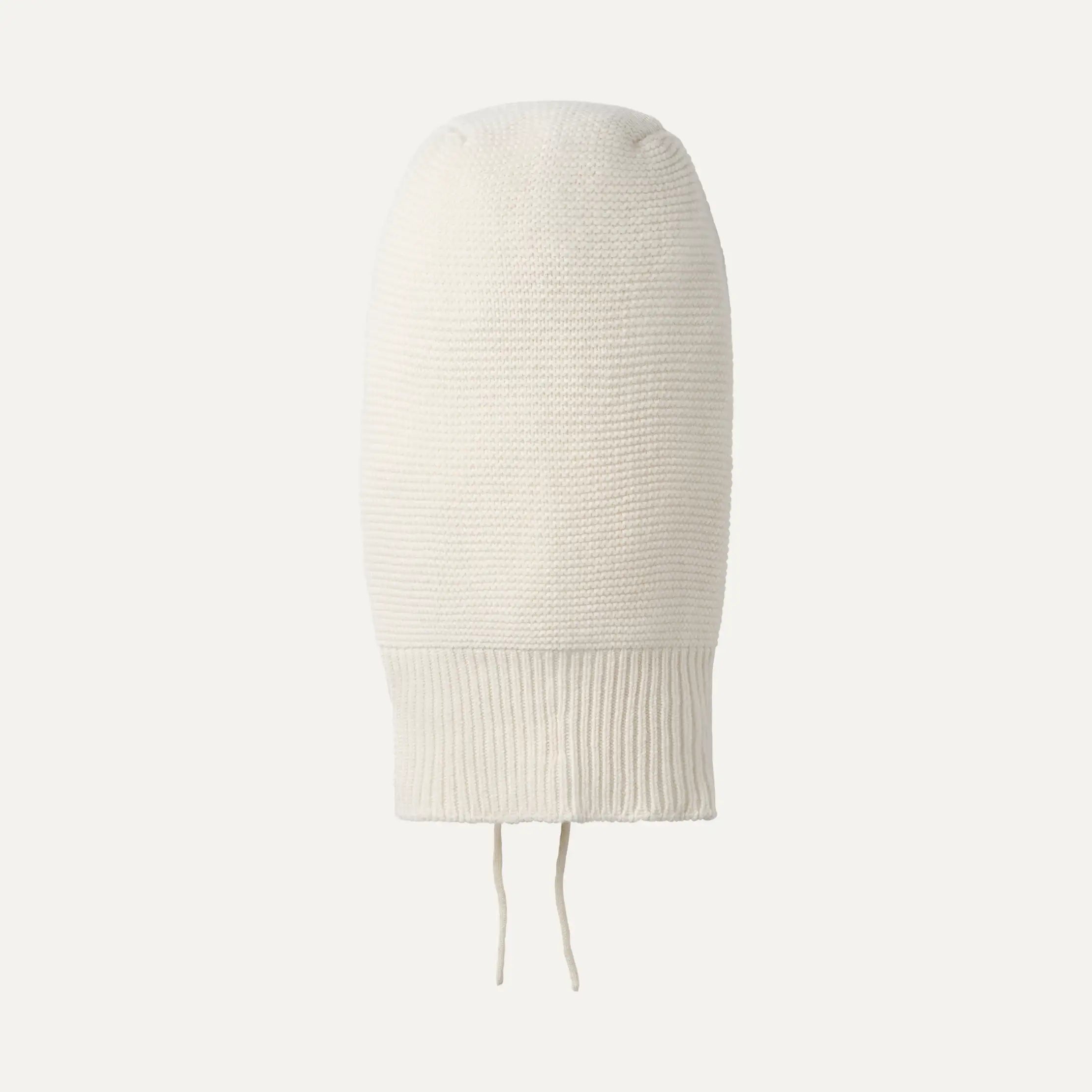 Women's Knit Drawstring Balaclava - CREAM