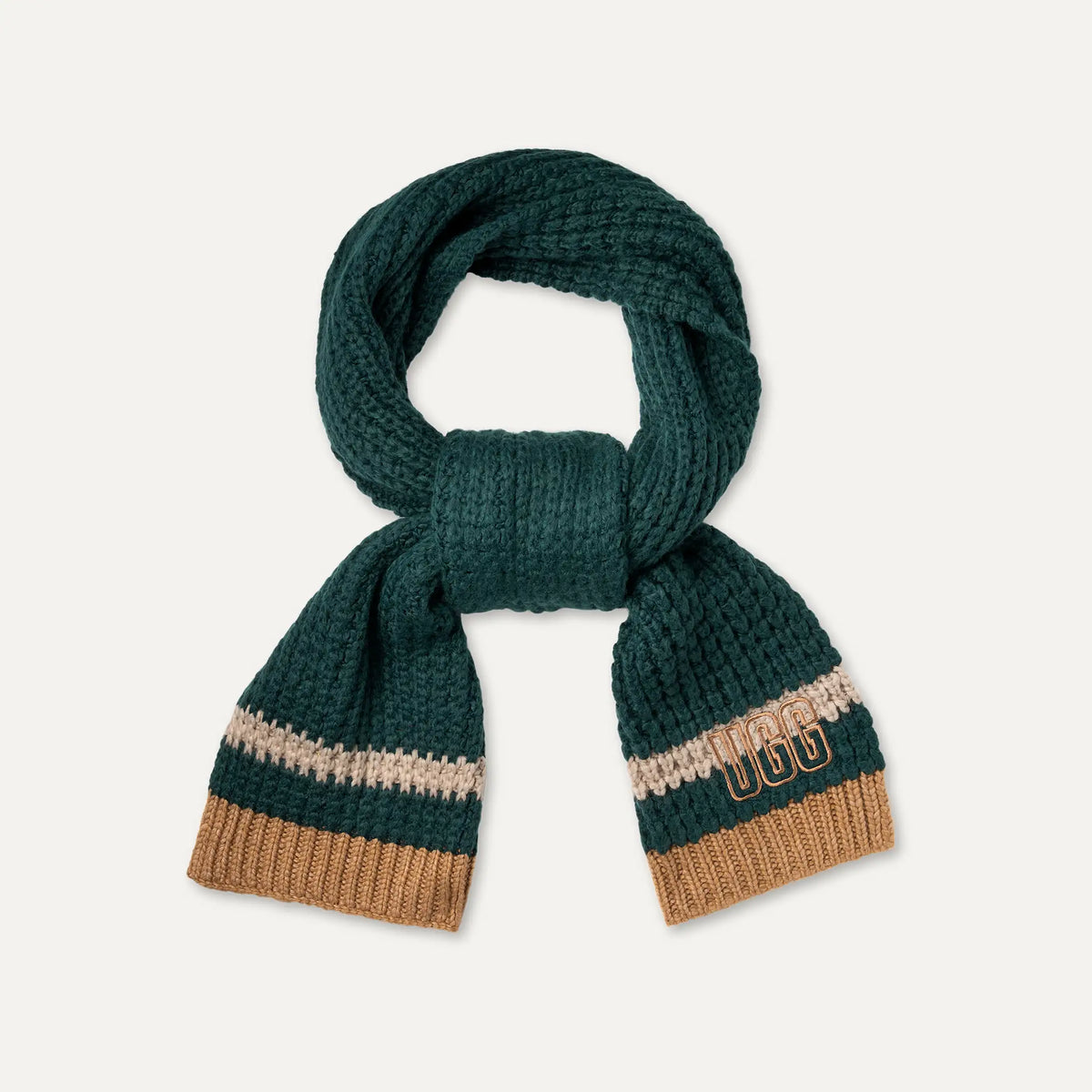 Men's Waffle Stripe Scarf - SALTWATER MULTI