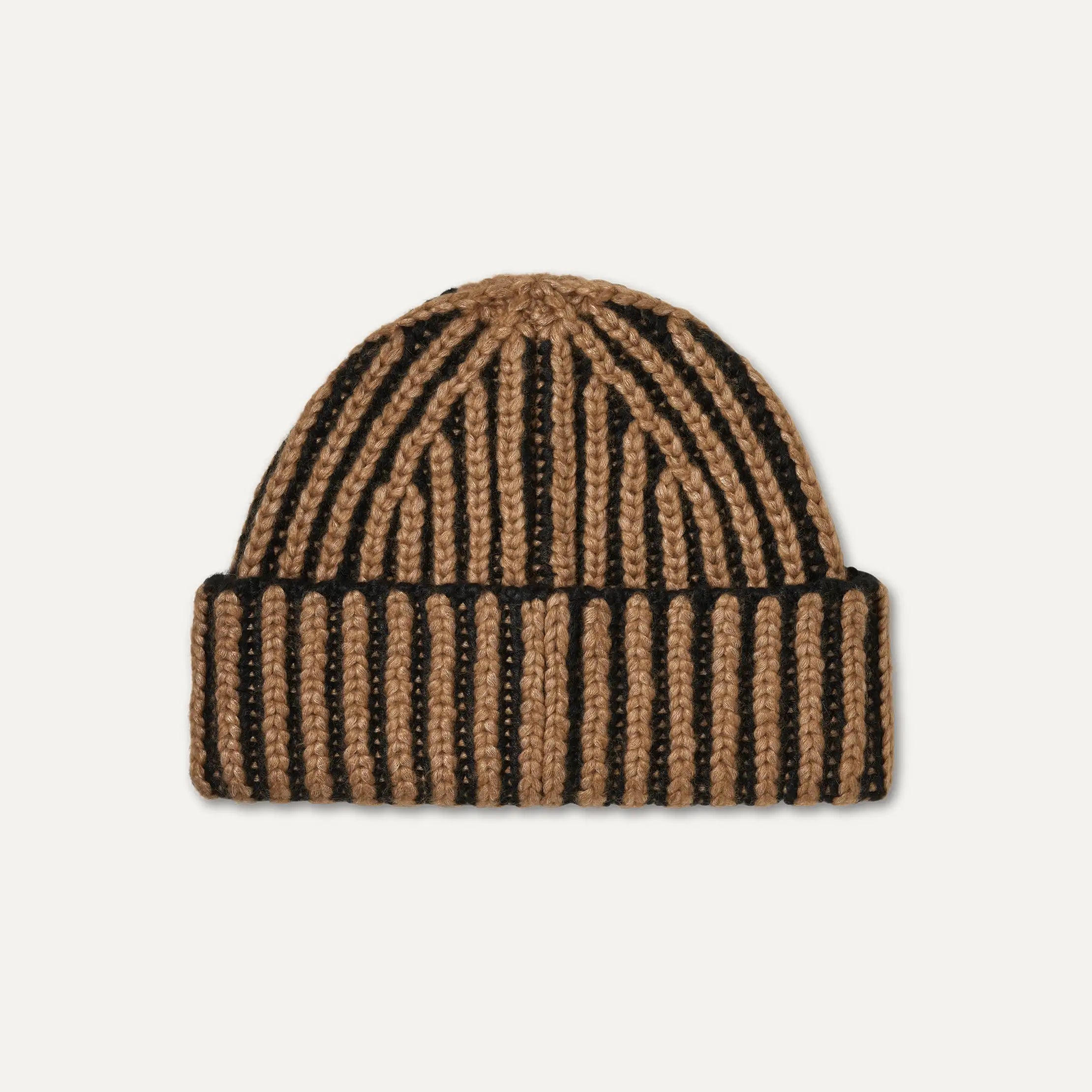 Women's Chunky Rib Micro Beanie - BLACK MULTI