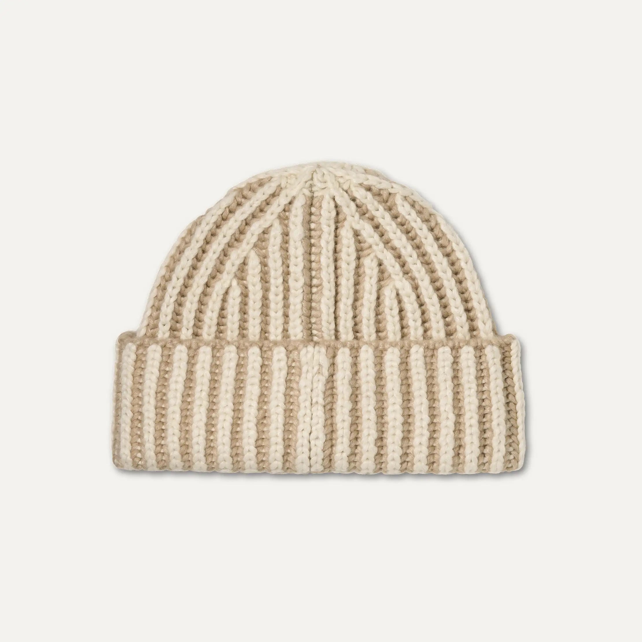 Women's Chunky Rib Micro Beanie - CREAM MULTI