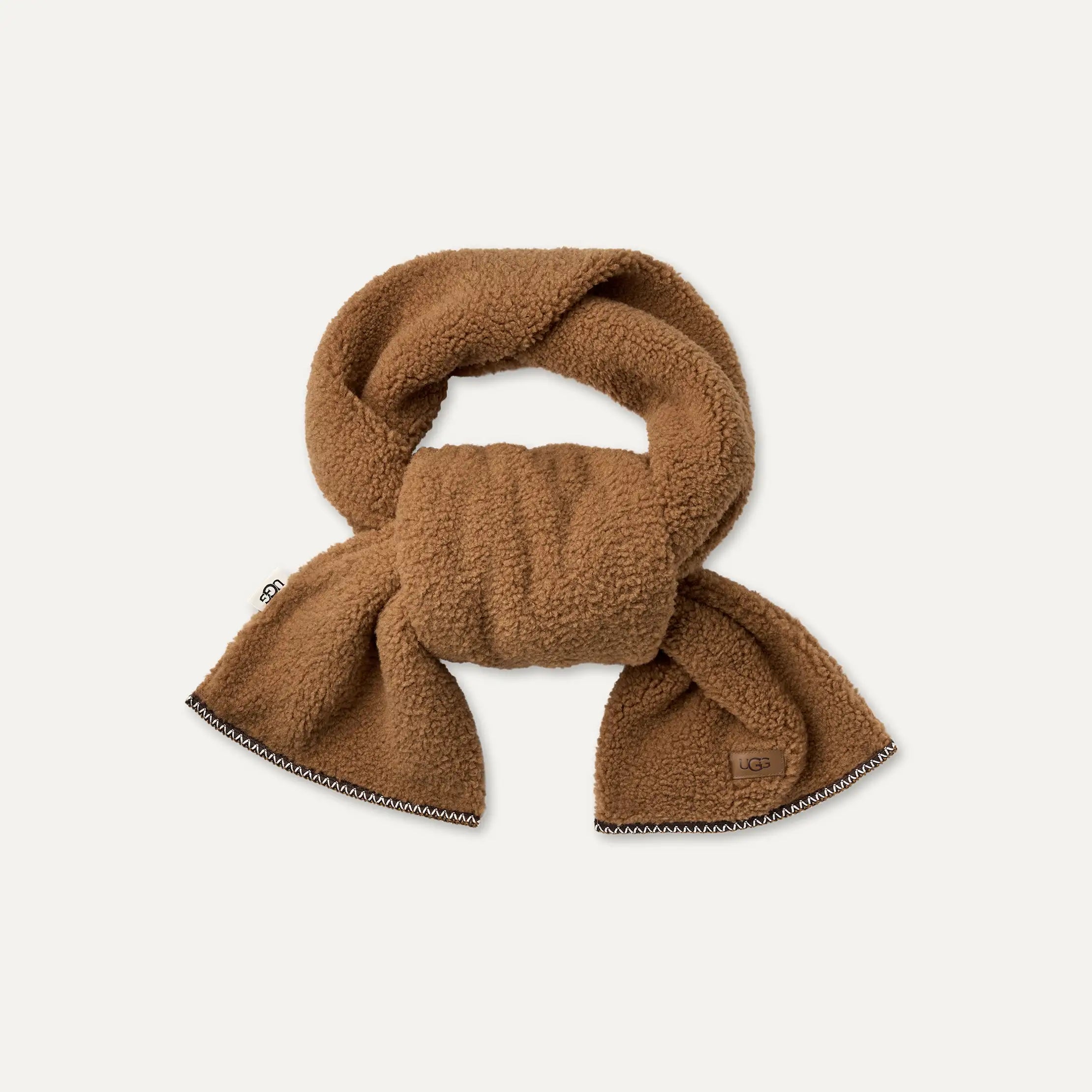 Women's UGGbraid Scarf - LIGHT CHESTNUT