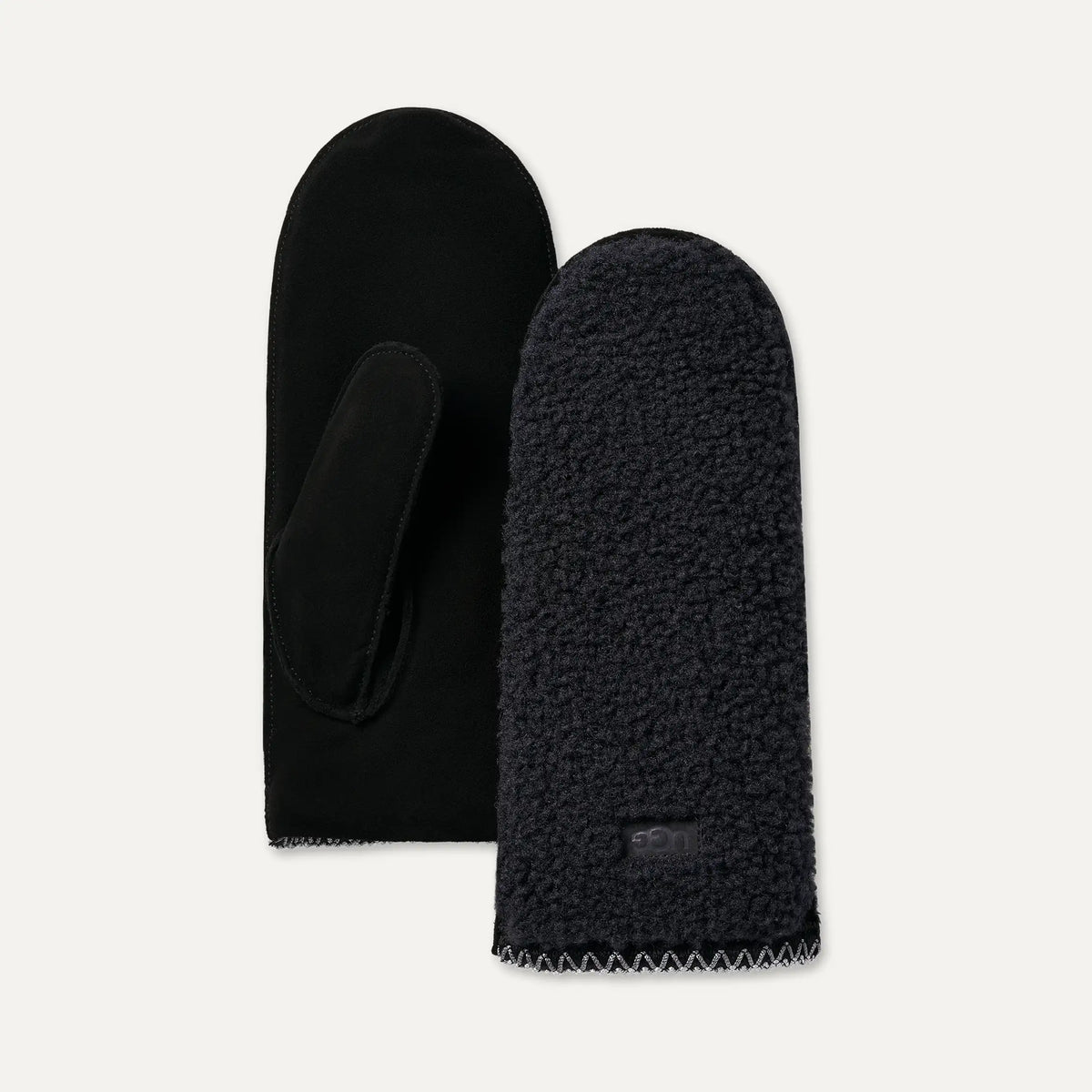 Women's UGGbraid Mitten - BLACK