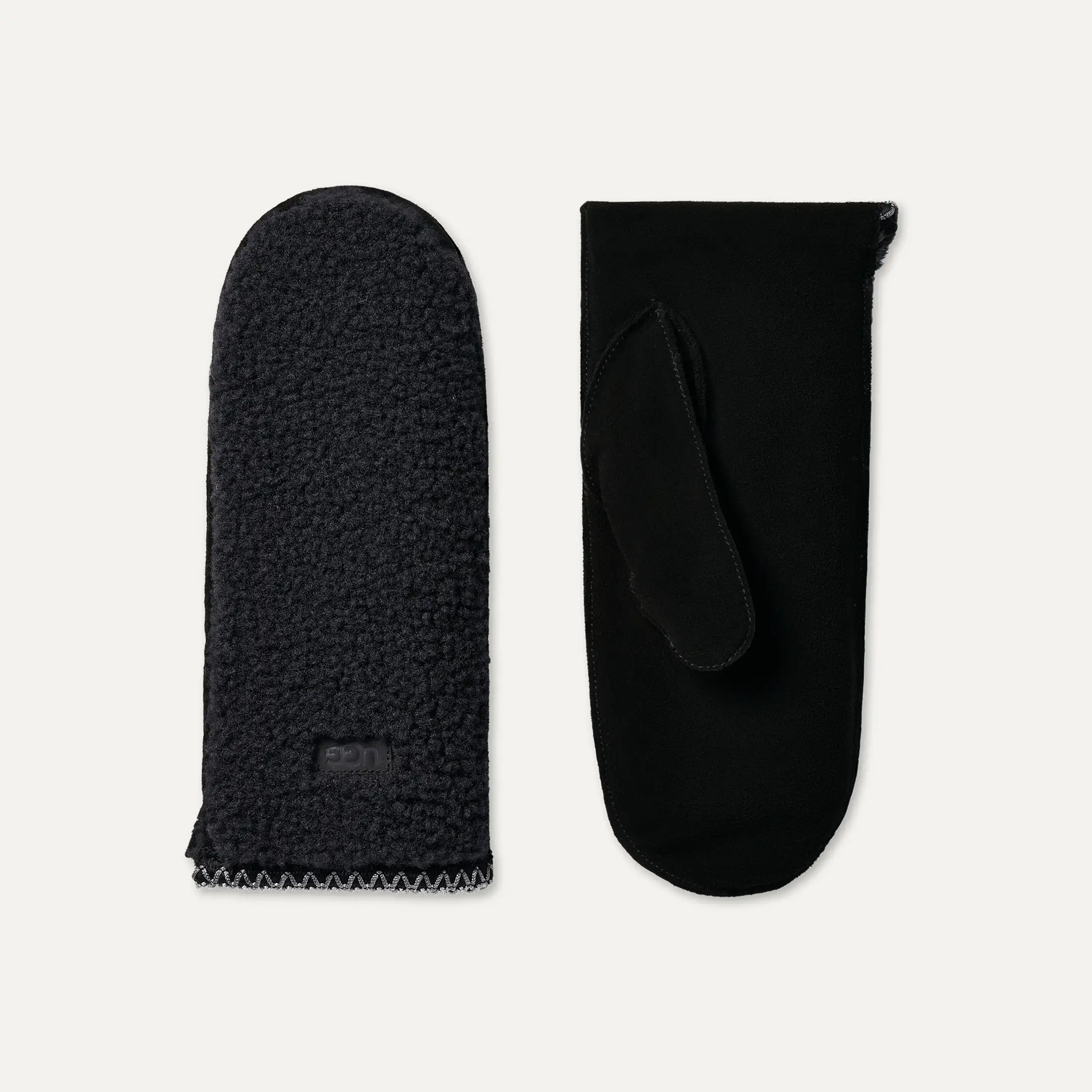 Women's UGGbraid Mitten - BLACK