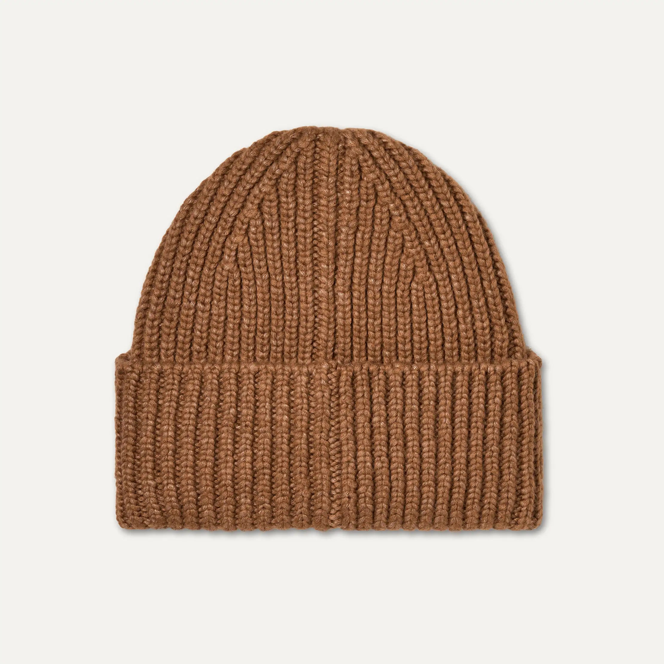 Men's Chunky Rib UGGbraid Beanie - CHESTNUT