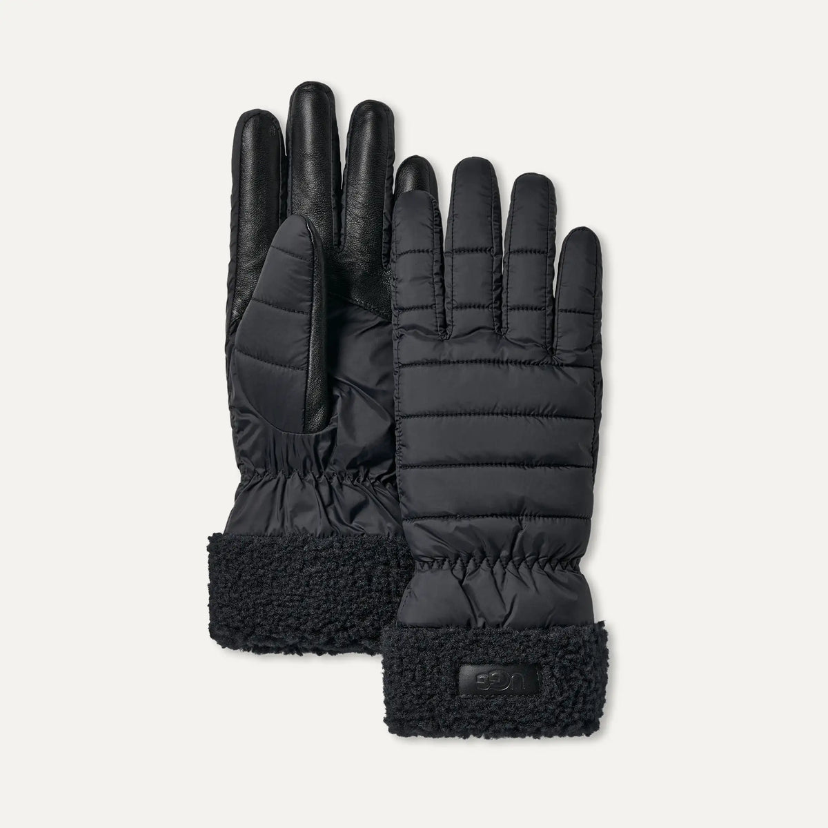 Women's AW UGGfluff Cuff Glove - BLACK