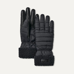 Women's AW UGGfluff Cuff Glove - BLACK