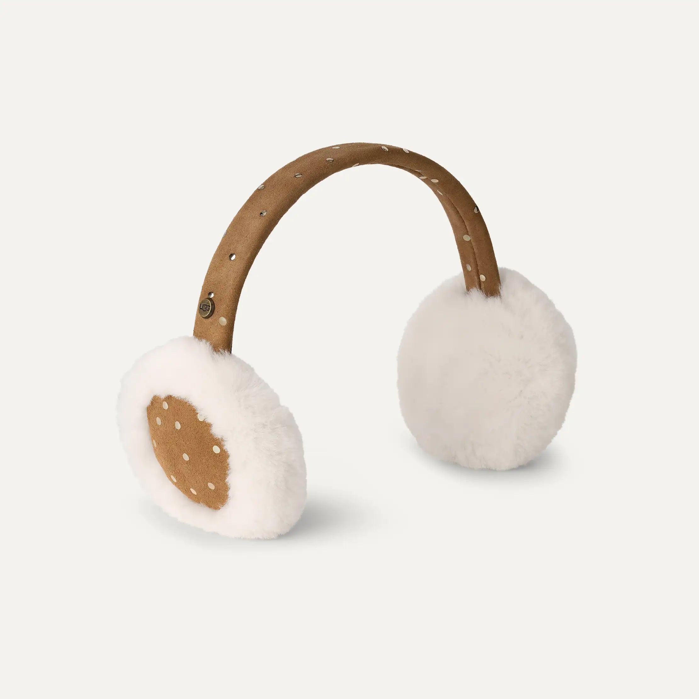 Kids' Metallic Dots Earmuff - CHESTNUT