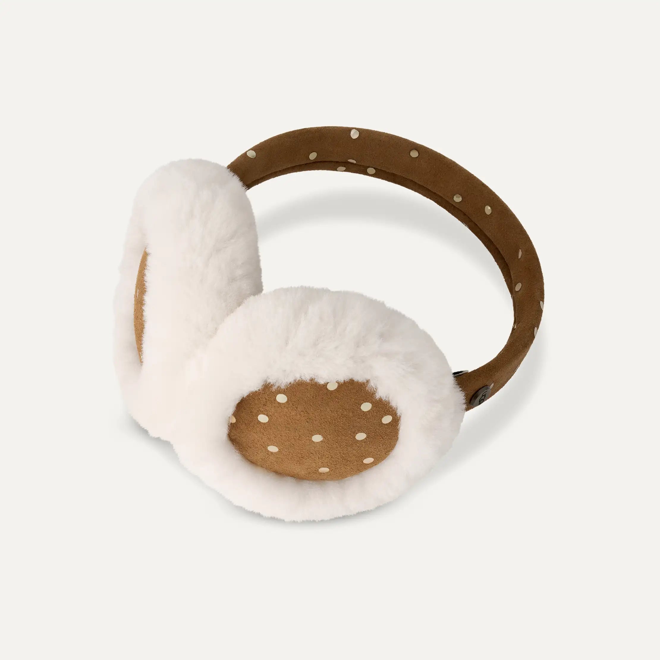 Kids' Metallic Dots Earmuff - CHESTNUT
