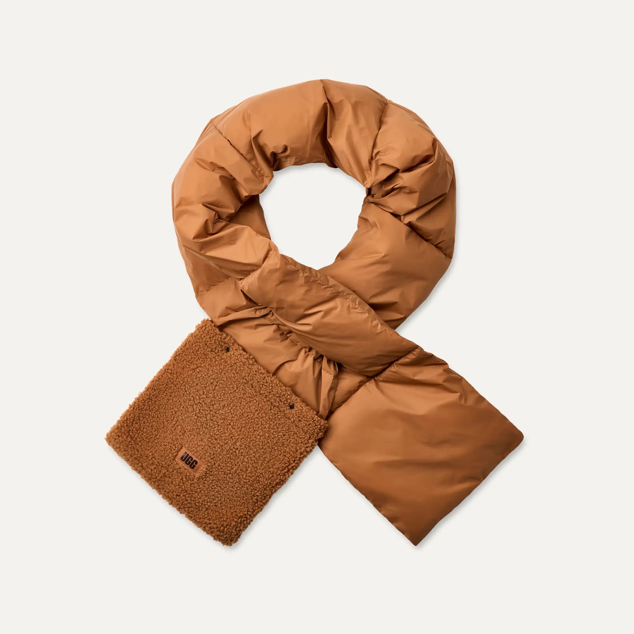 Women's AW UGGfluff Packable Scarf - CHESTNUT