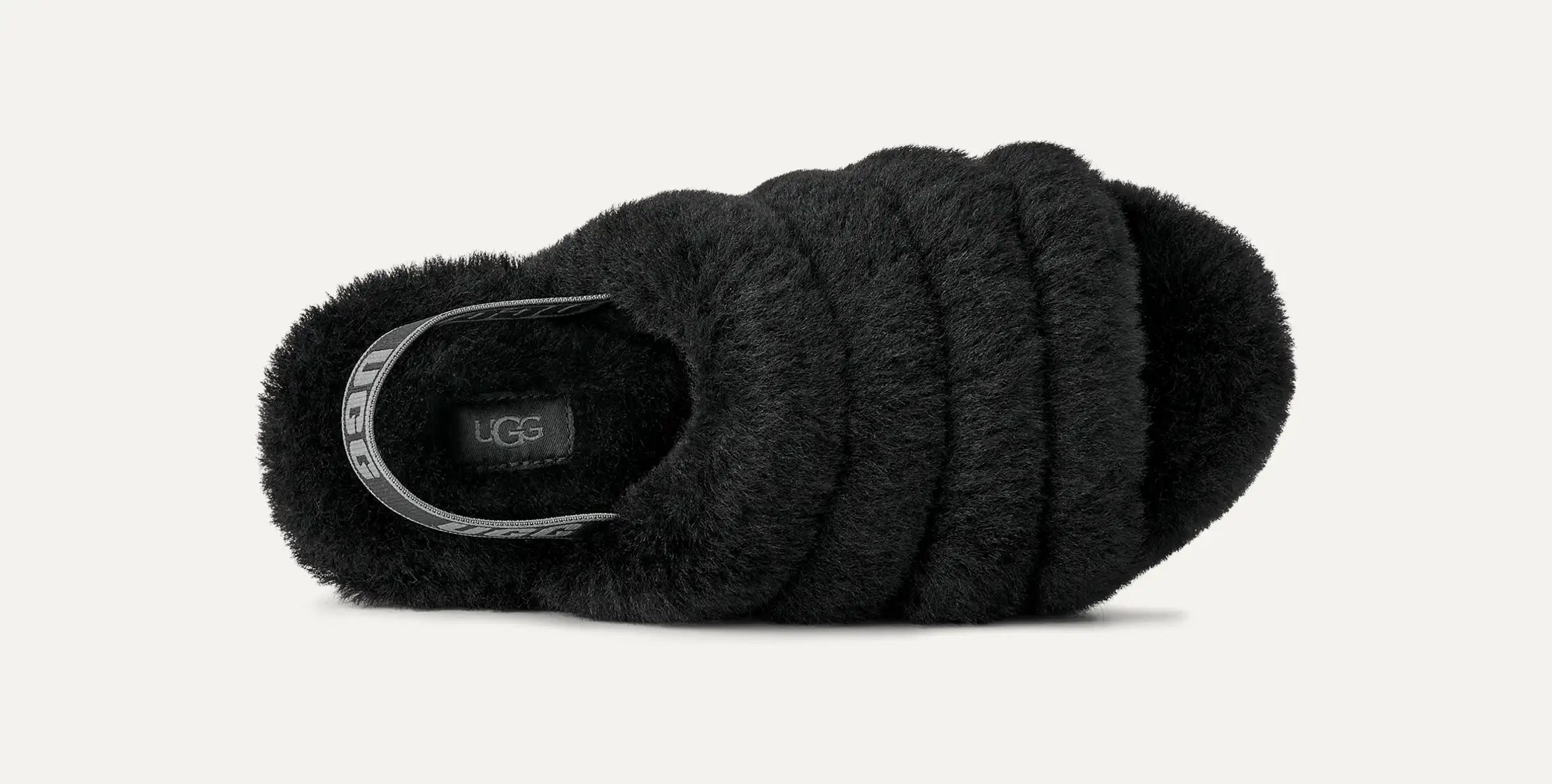 Women's Fluff Yeah Slide - BLACK / DARK SHADOW