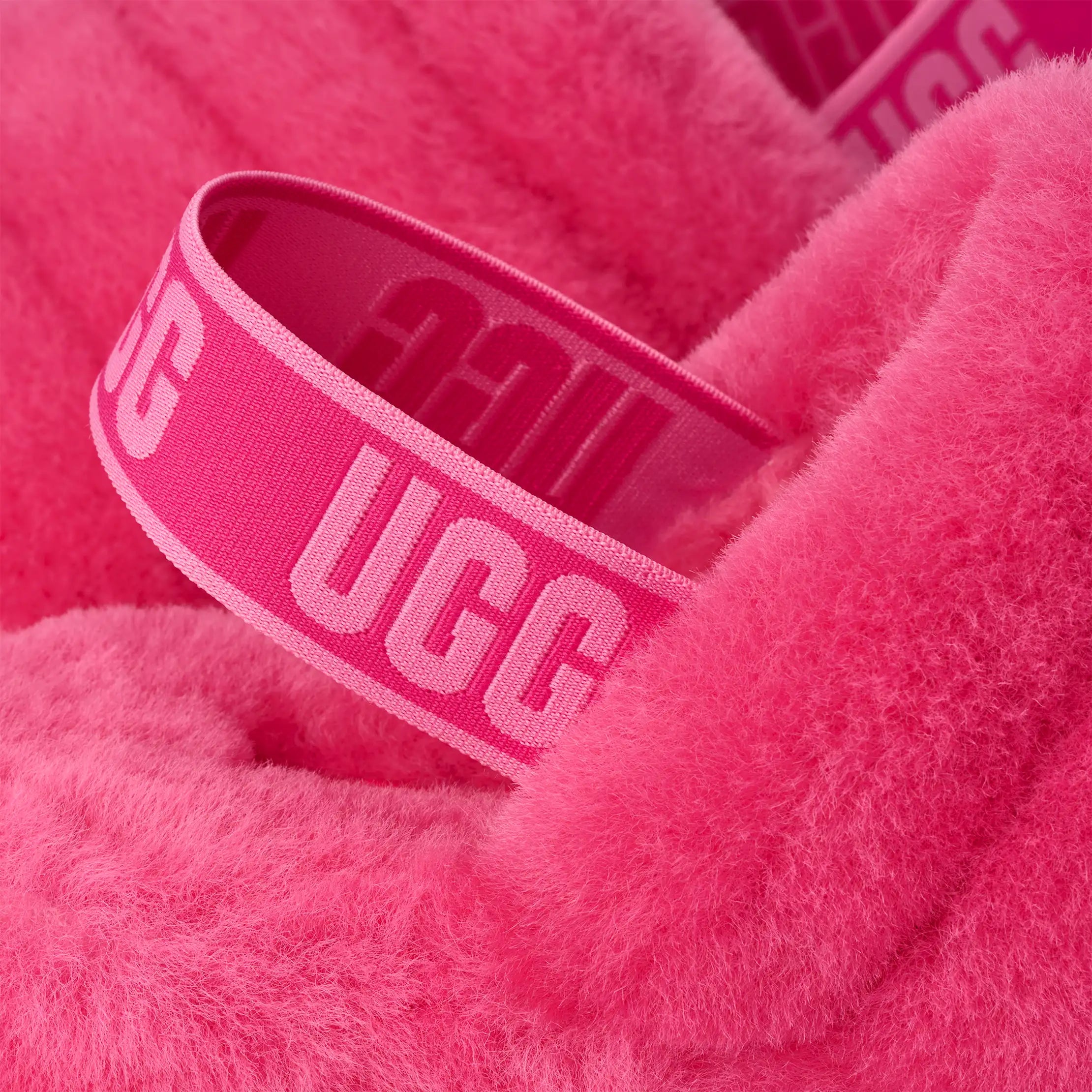 Women's Fluff Yeah Slide - DEEP CORAL / SACHET PINK