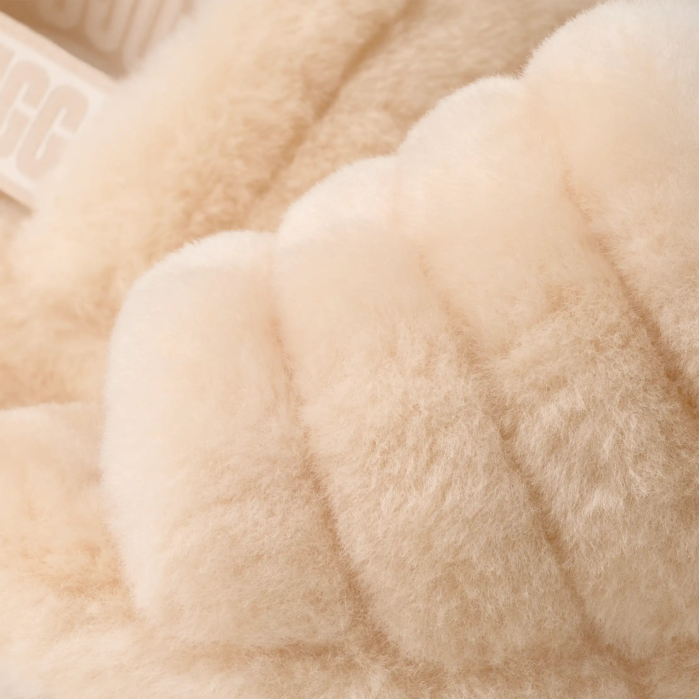 Women's Fluff Yeah Slide - NATURAL / SEA SALT
