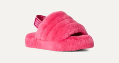 Kids' Fluff Yeah Slide - DEEP CORAL / SACHET PINK