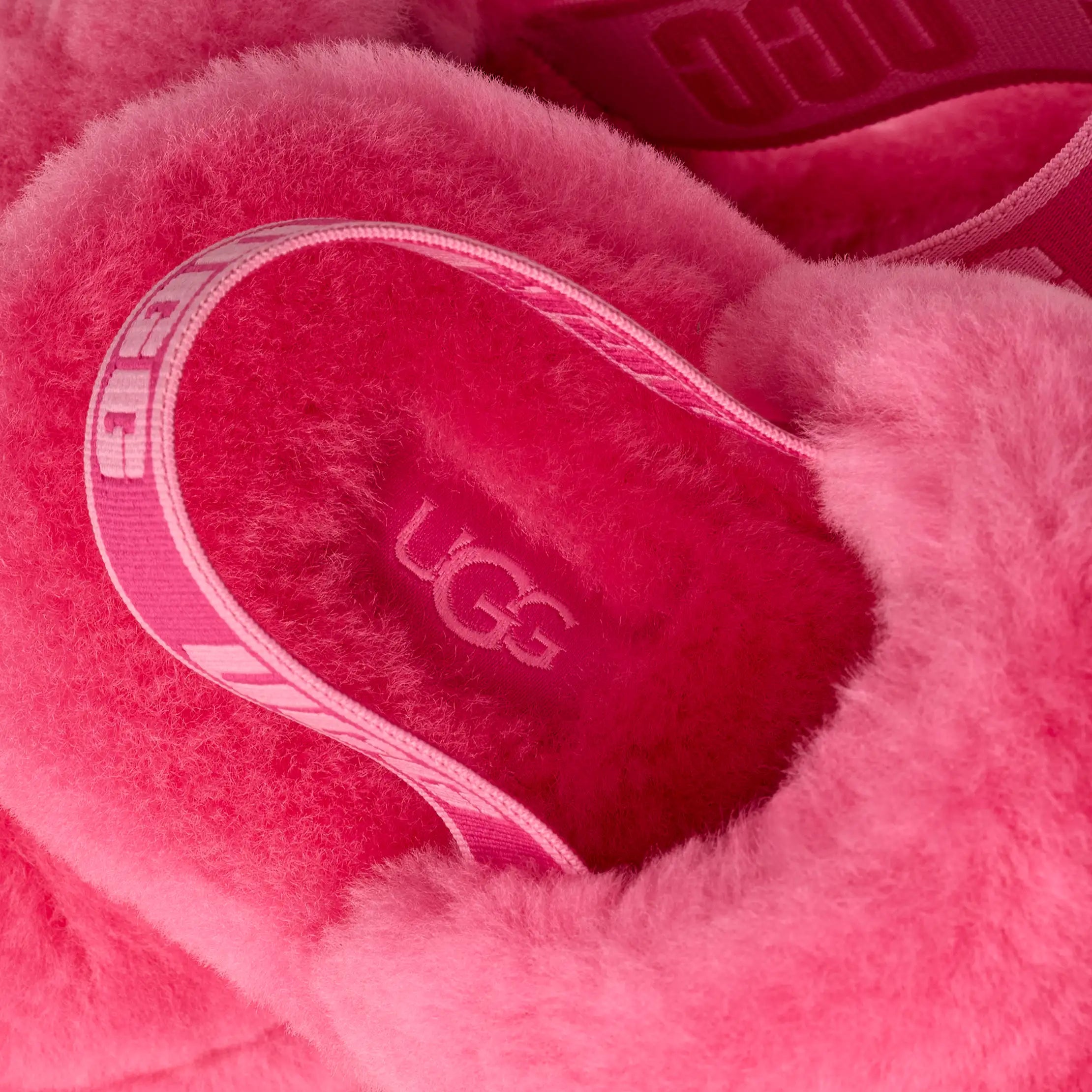 Kids' Fluff Yeah Slide - DEEP CORAL / SACHET PINK