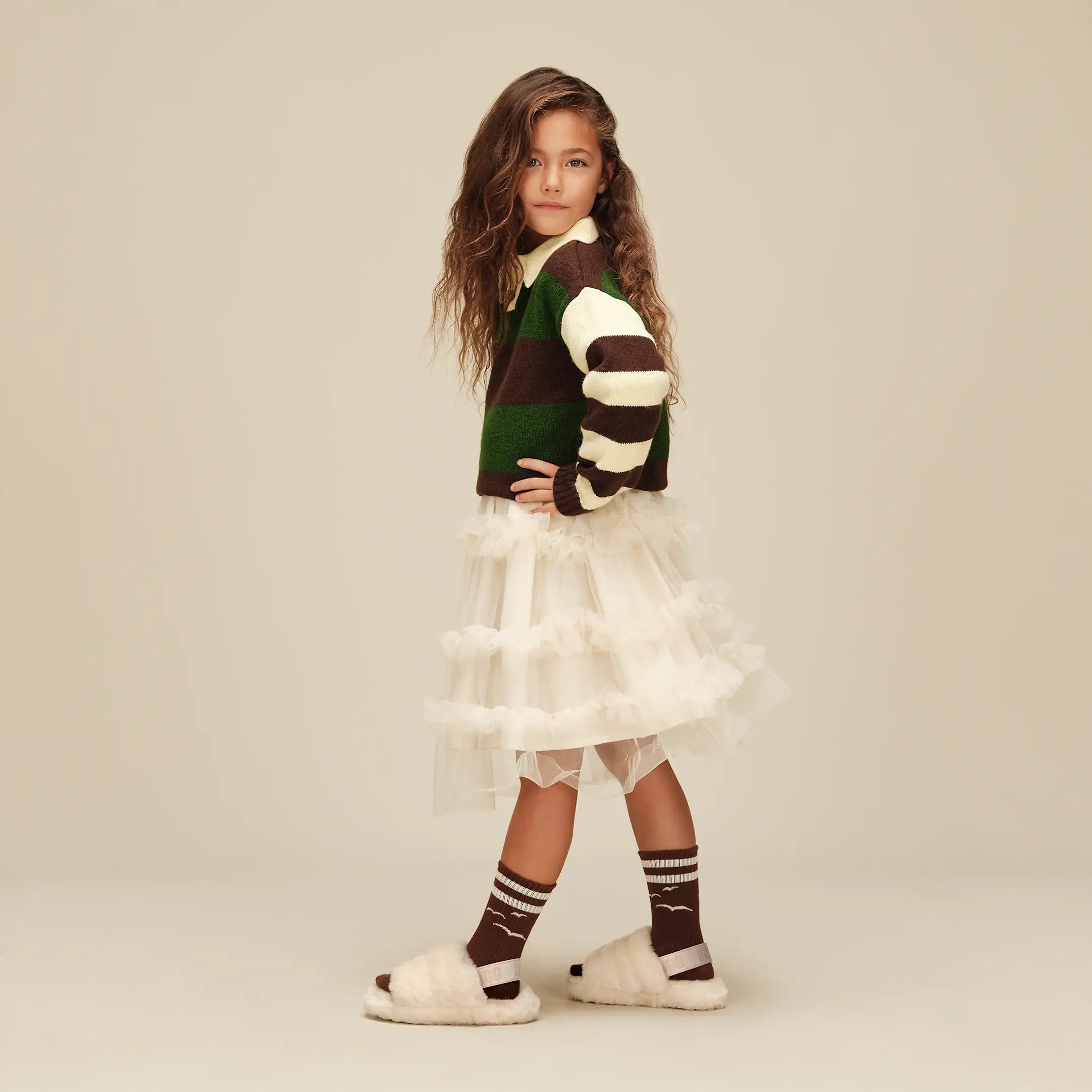 Kids' Fluff Yeah Slide - NATURAL / SEA SALT