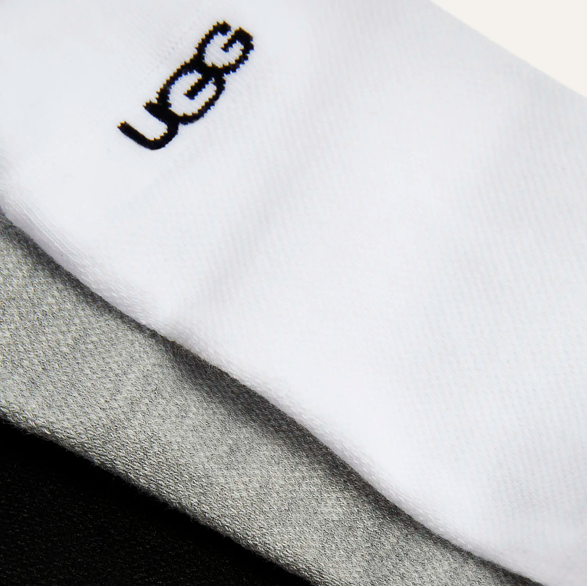 Men's Oliver No Show 3 Pack - WHITE / GREY / BLACK