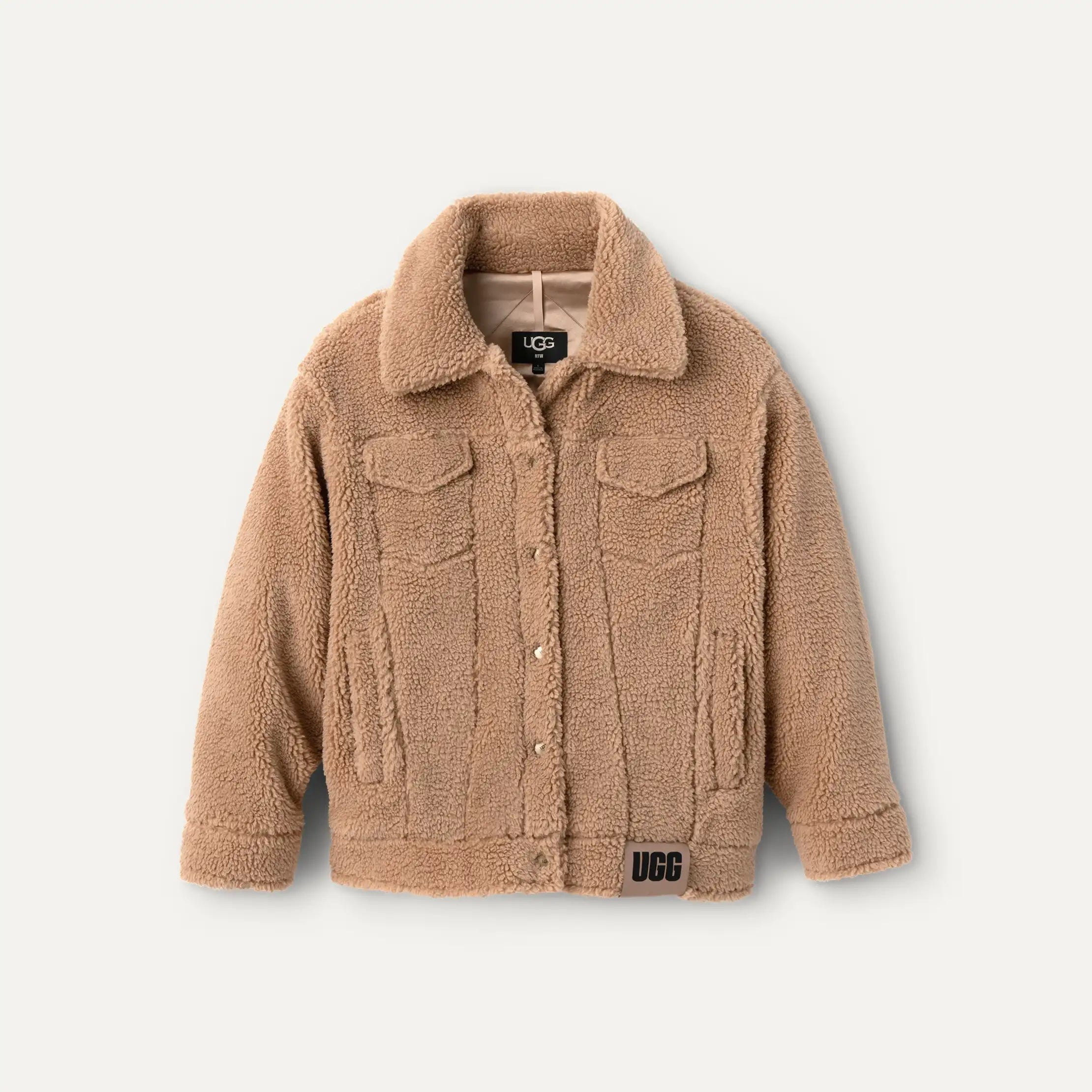 Women's Frankie Sherpa Trucker Jacket - CAMEL