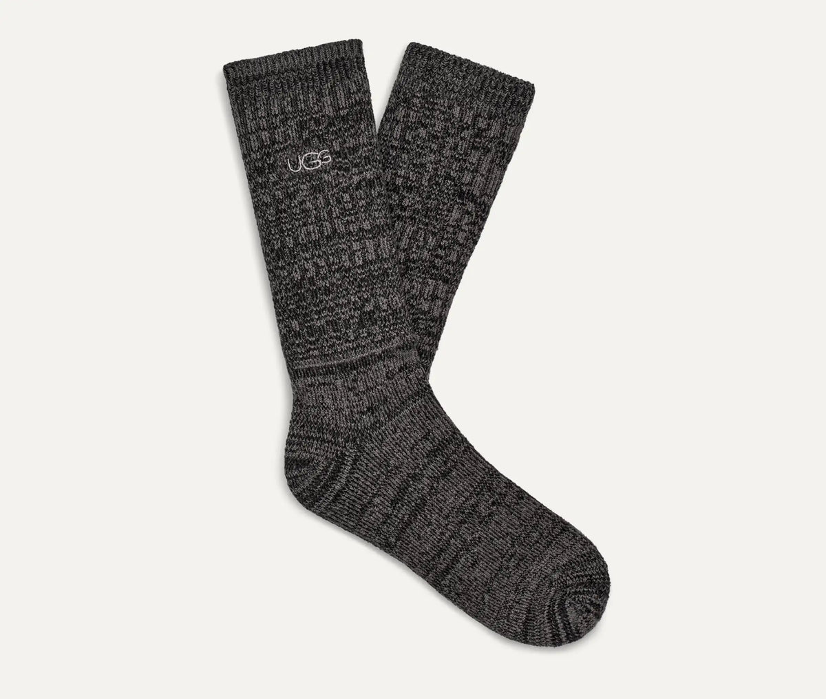 Men's Trey Rib Knit Crew - BLACK