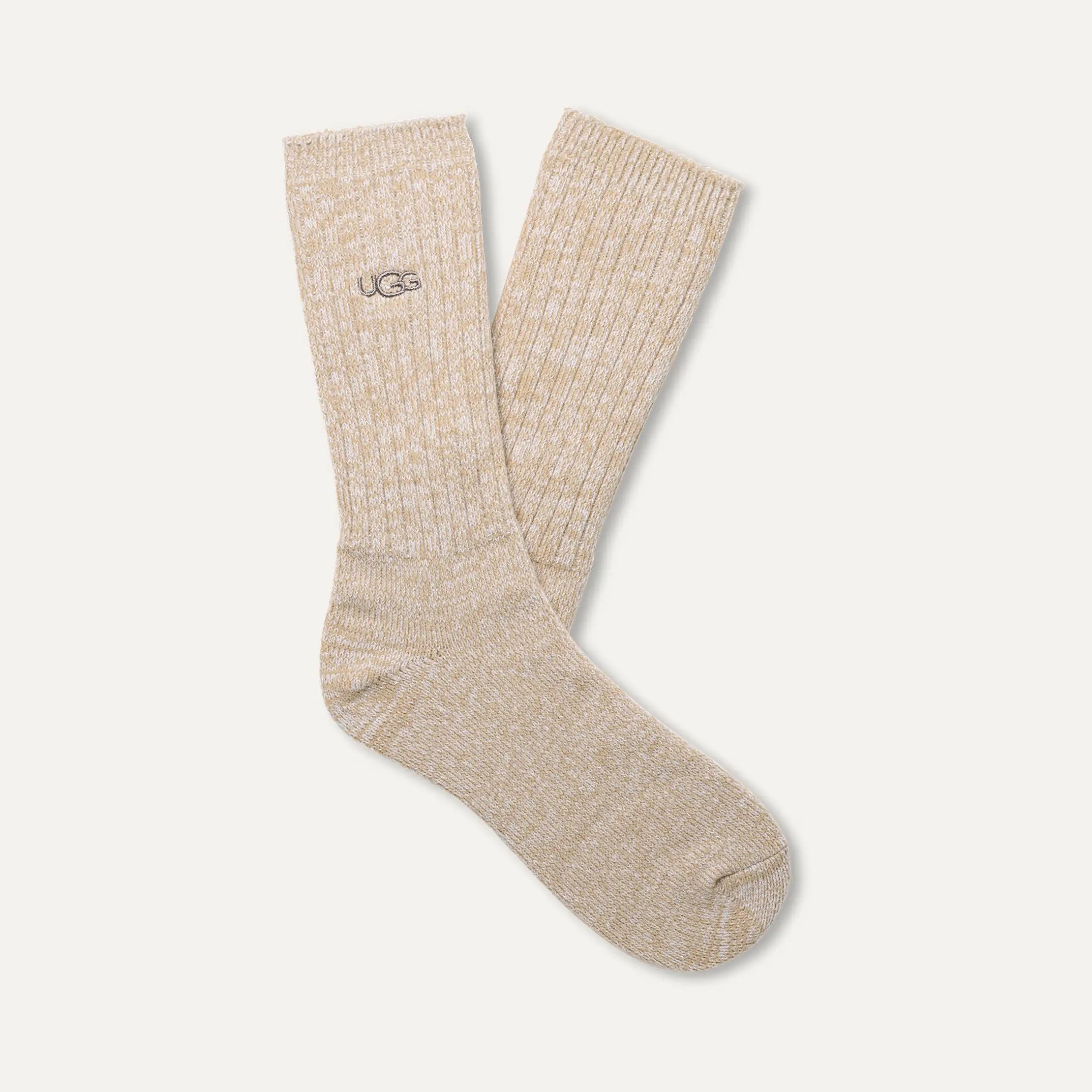 Men's Trey Rib Knit Crew - WHITE PEPPER