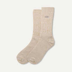 Men's Trey Rib Knit Crew - WHITE PEPPER