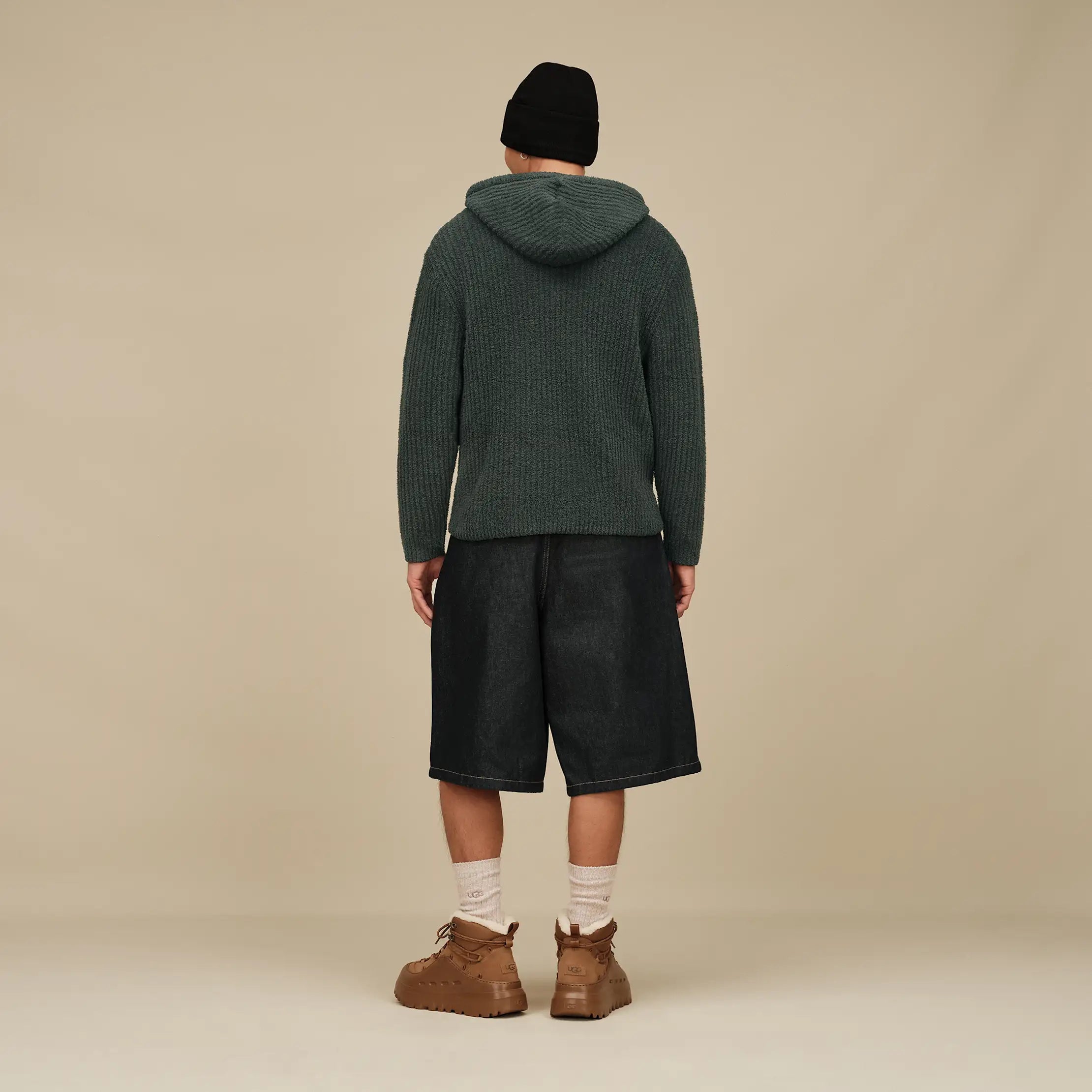 Men's Trey Rib Knit Crew - WHITE PEPPER