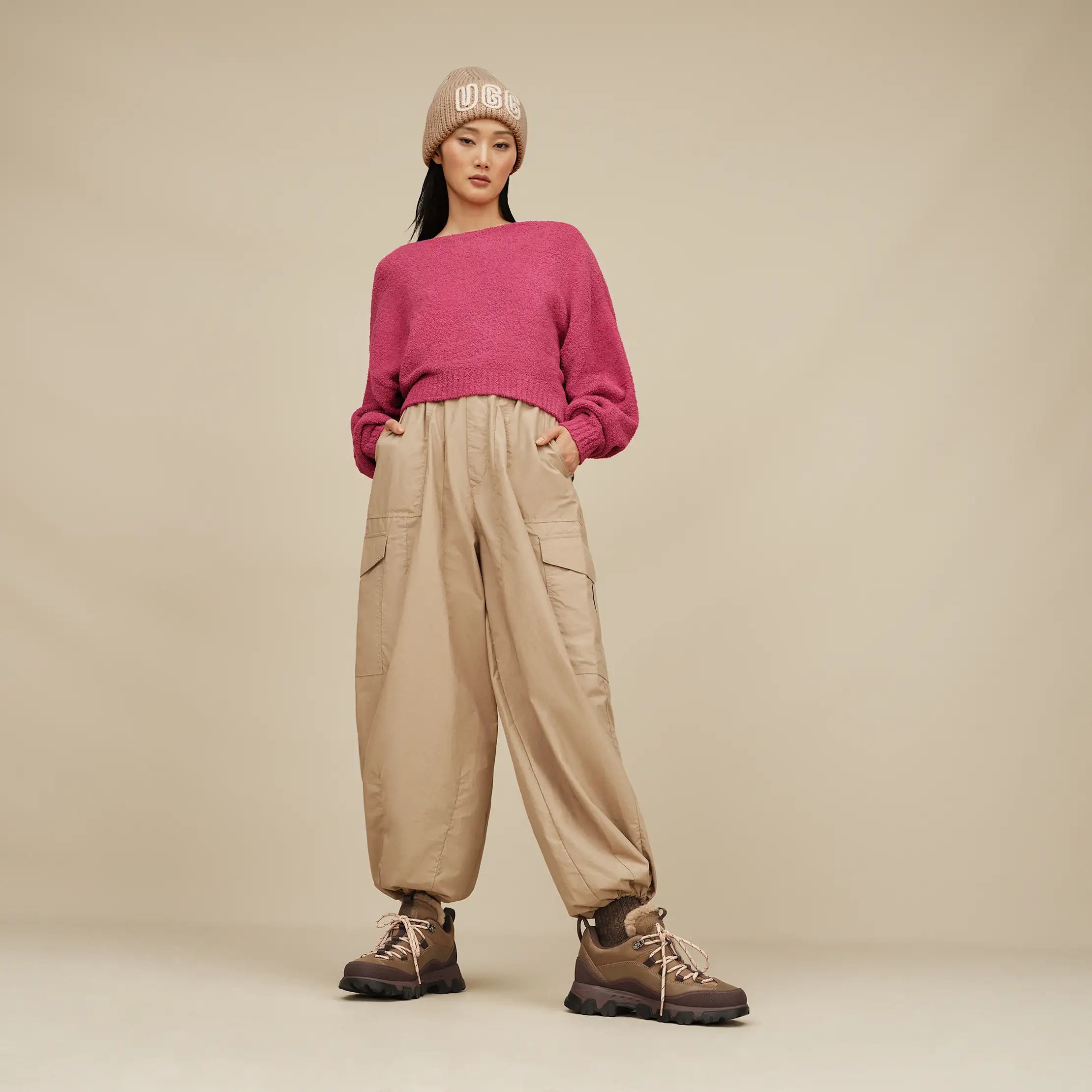 Women's Rib Knit Slouchy Crew 3 Pack - BURNT CEDAR / MOONLIGHT / COFFEE GROUNDS