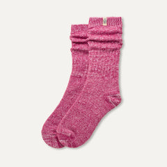 Women's Rib Knit Slouchy Crew 3 Pack - CHROMA PINK / PUTTY / WILD GRAPE