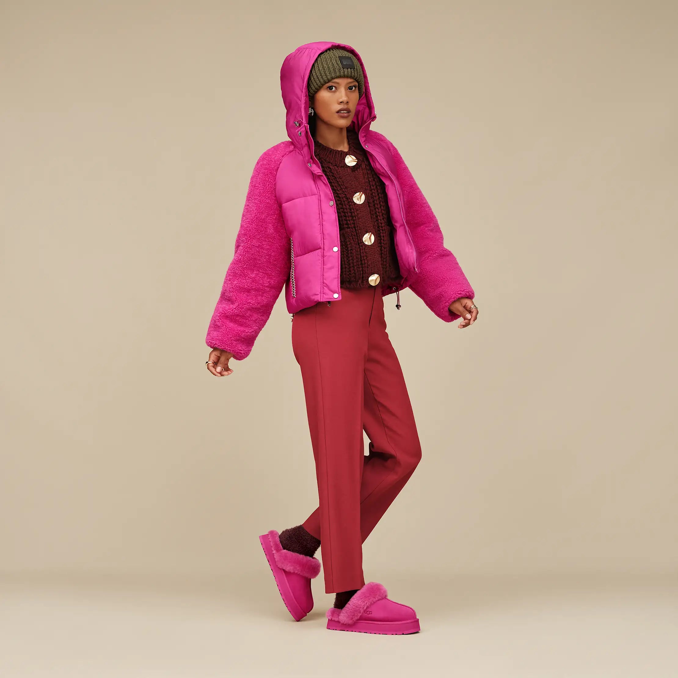 Women's Disquette - DARK PEONY
