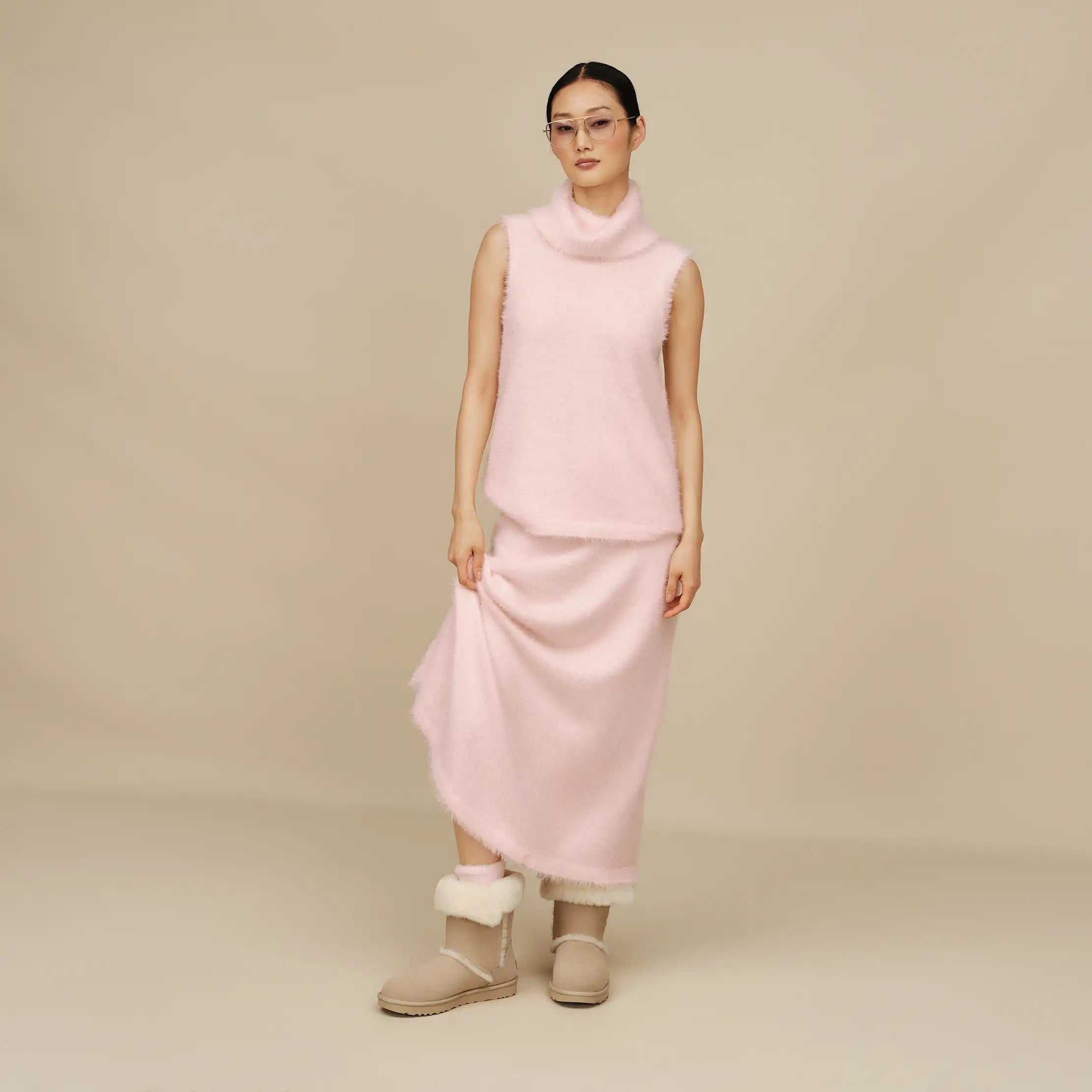 Women's Teddi Cozy Crew - PALE ORCHID