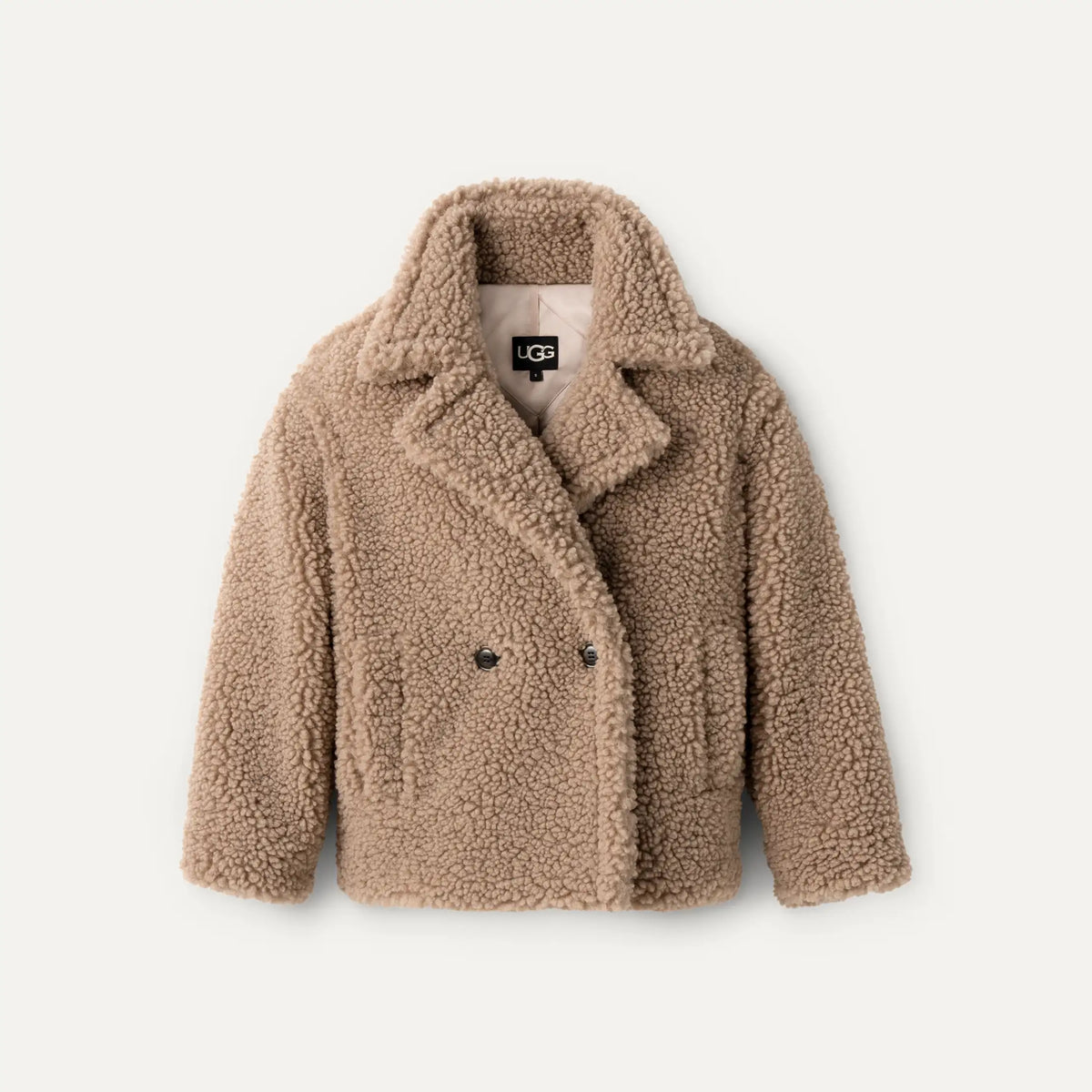 Women's Gertrude Short Teddy Coat - PUTTY