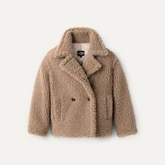 Women's Gertrude Short Teddy Coat - PUTTY