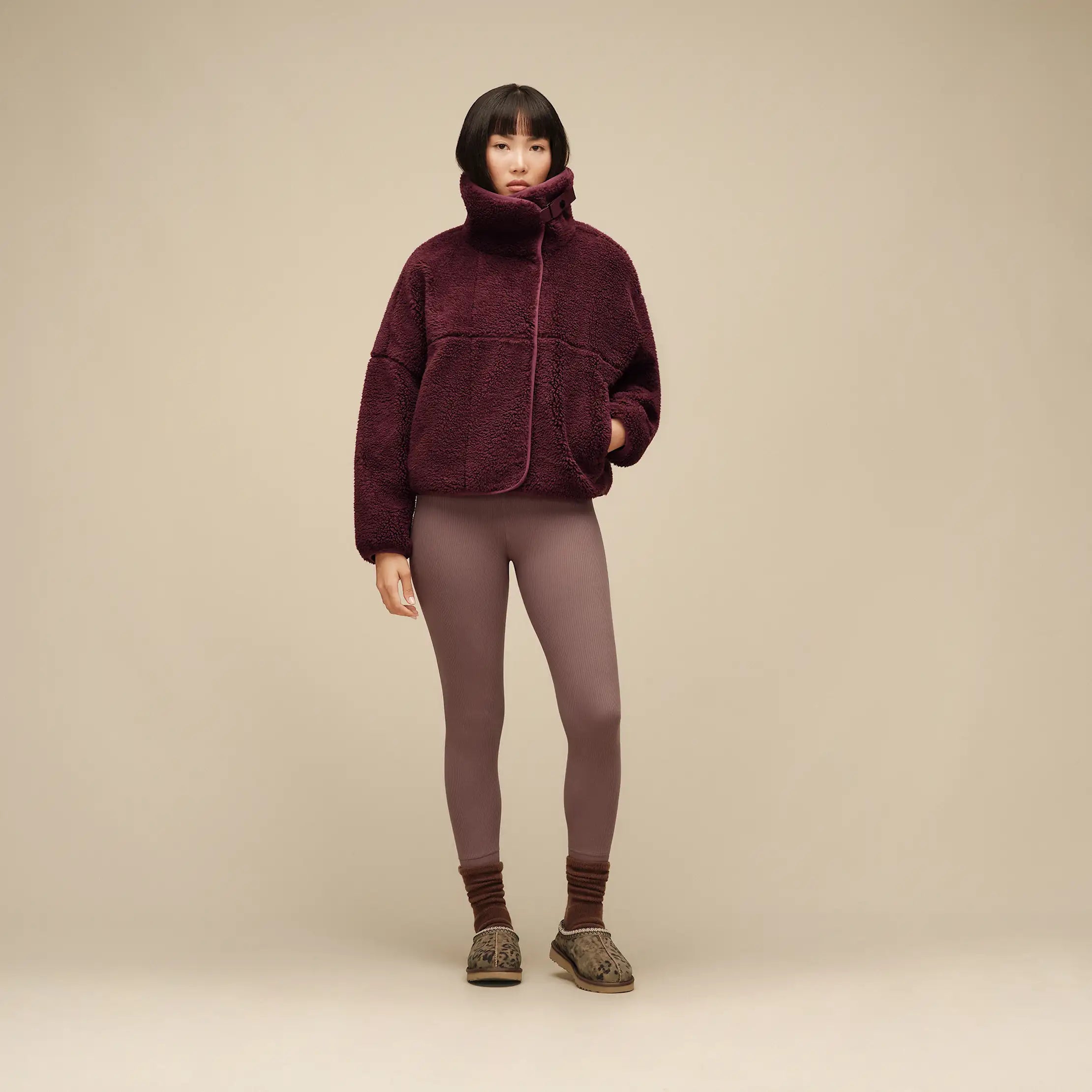 Women's Shealy Cozy Crew - BURNT CEDAR