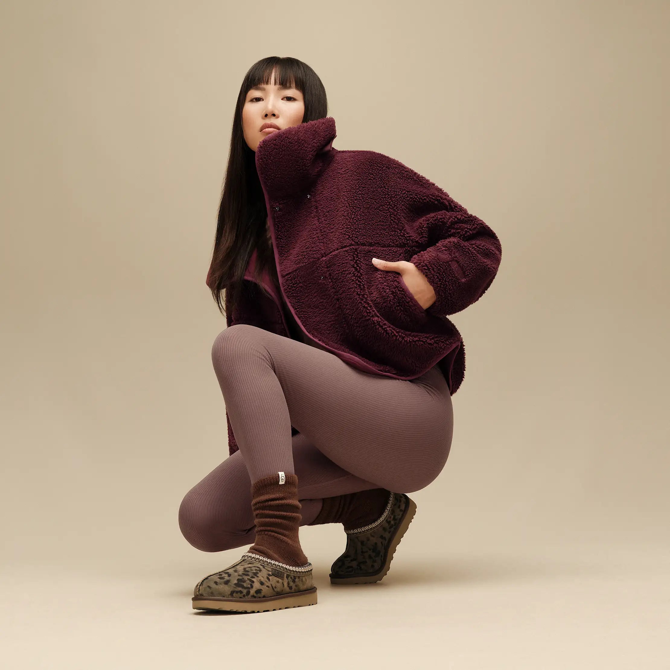 Women's Shealy Cozy Crew - BURNT CEDAR