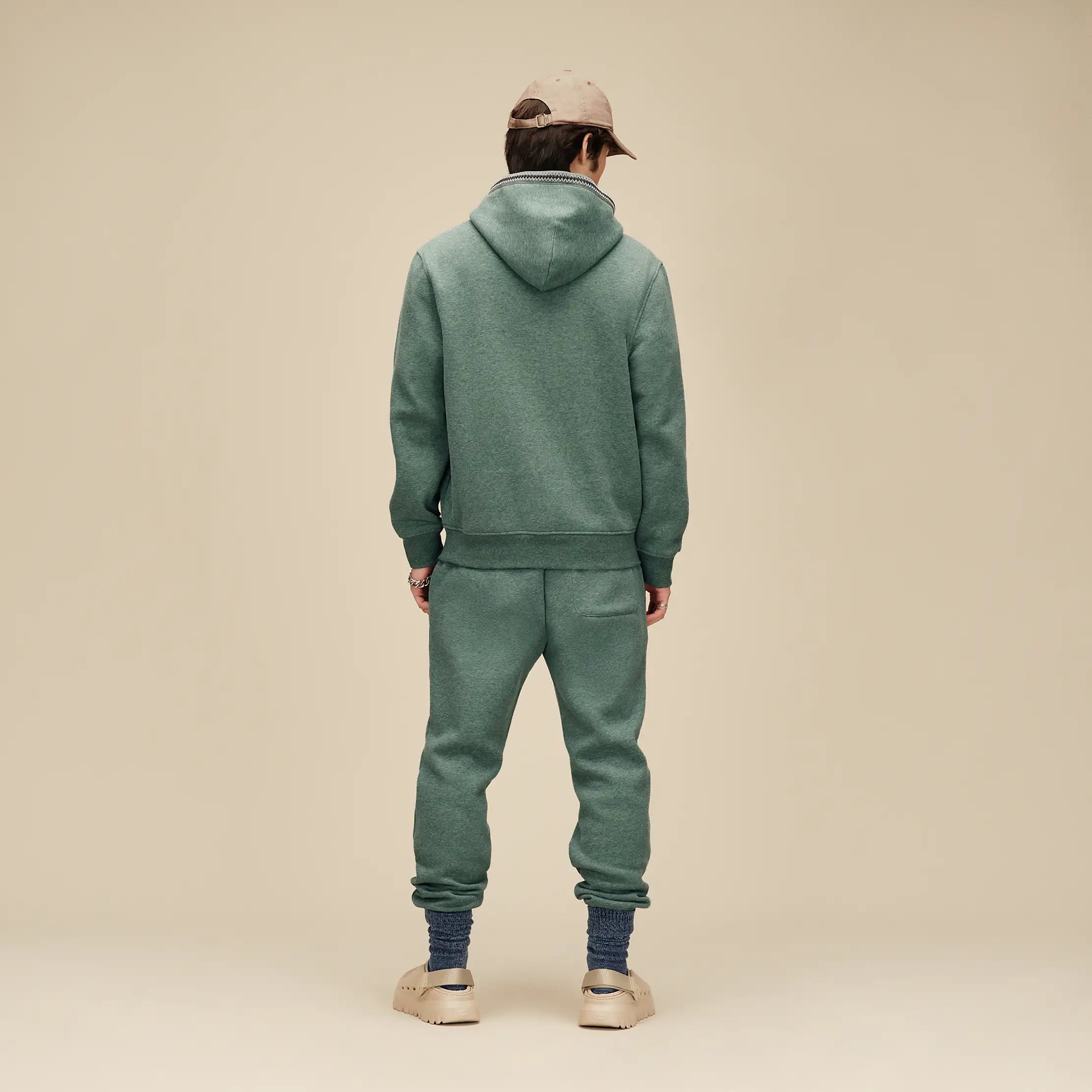 Men's Tasman Hoodie - GREEN STONE HEATHER