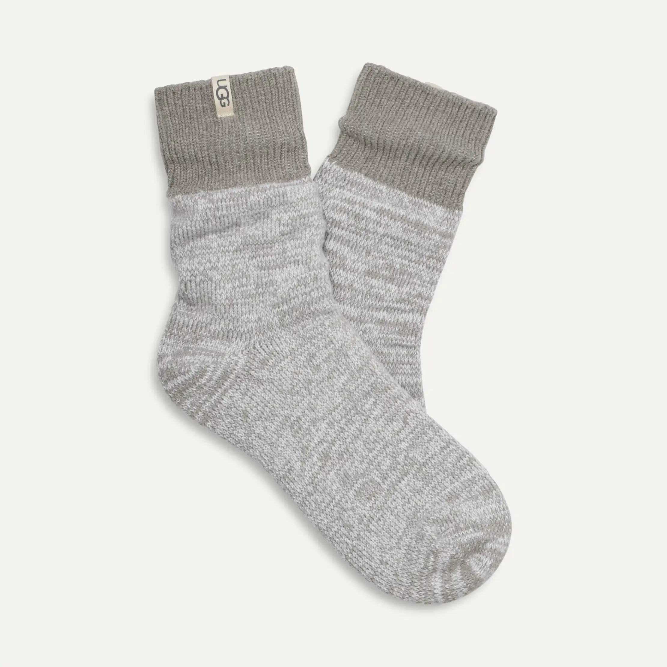 Women's Rib Knit Slouchy Quarter - SEAL
