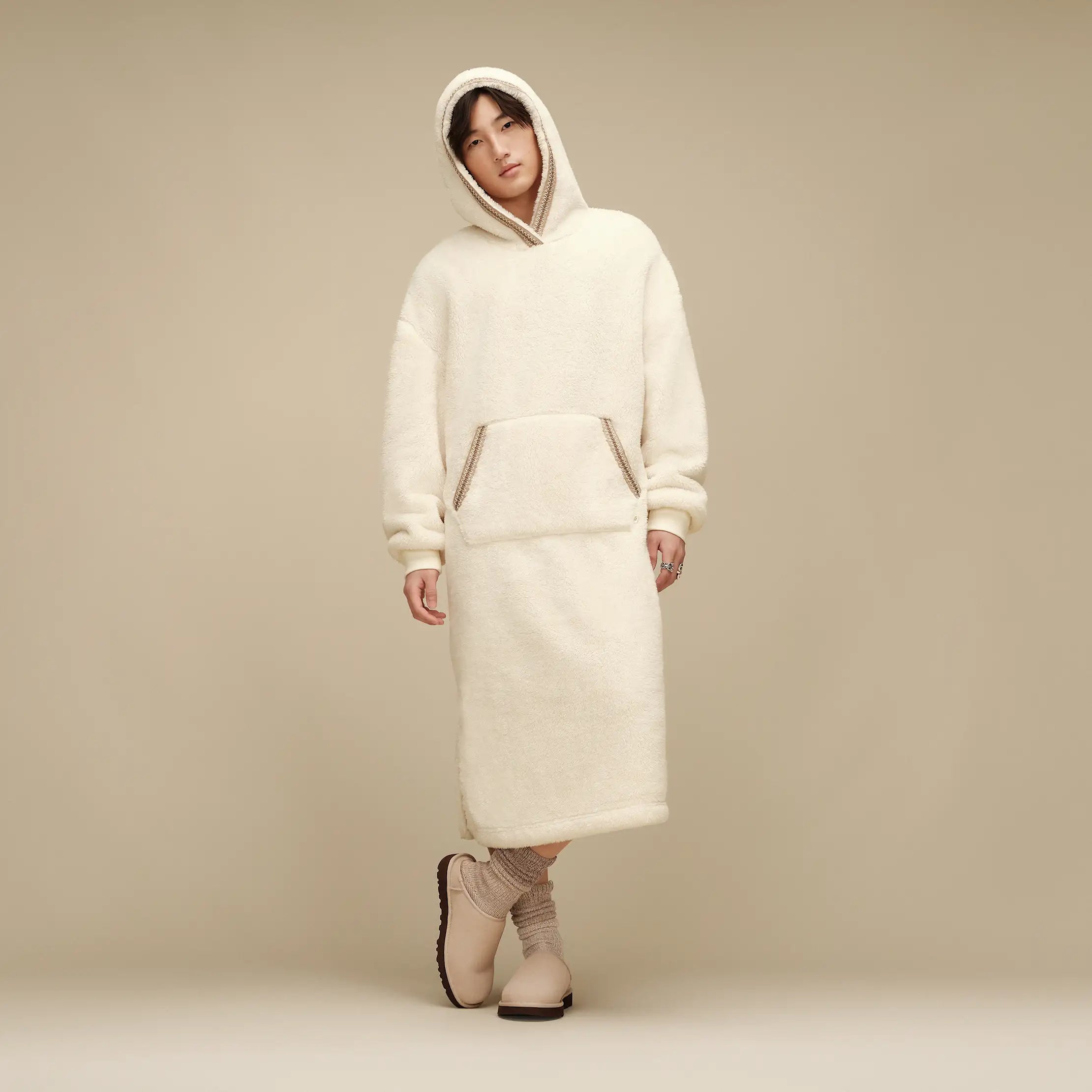 All Gender UGGfluff Oversized Hoodie - CREAM