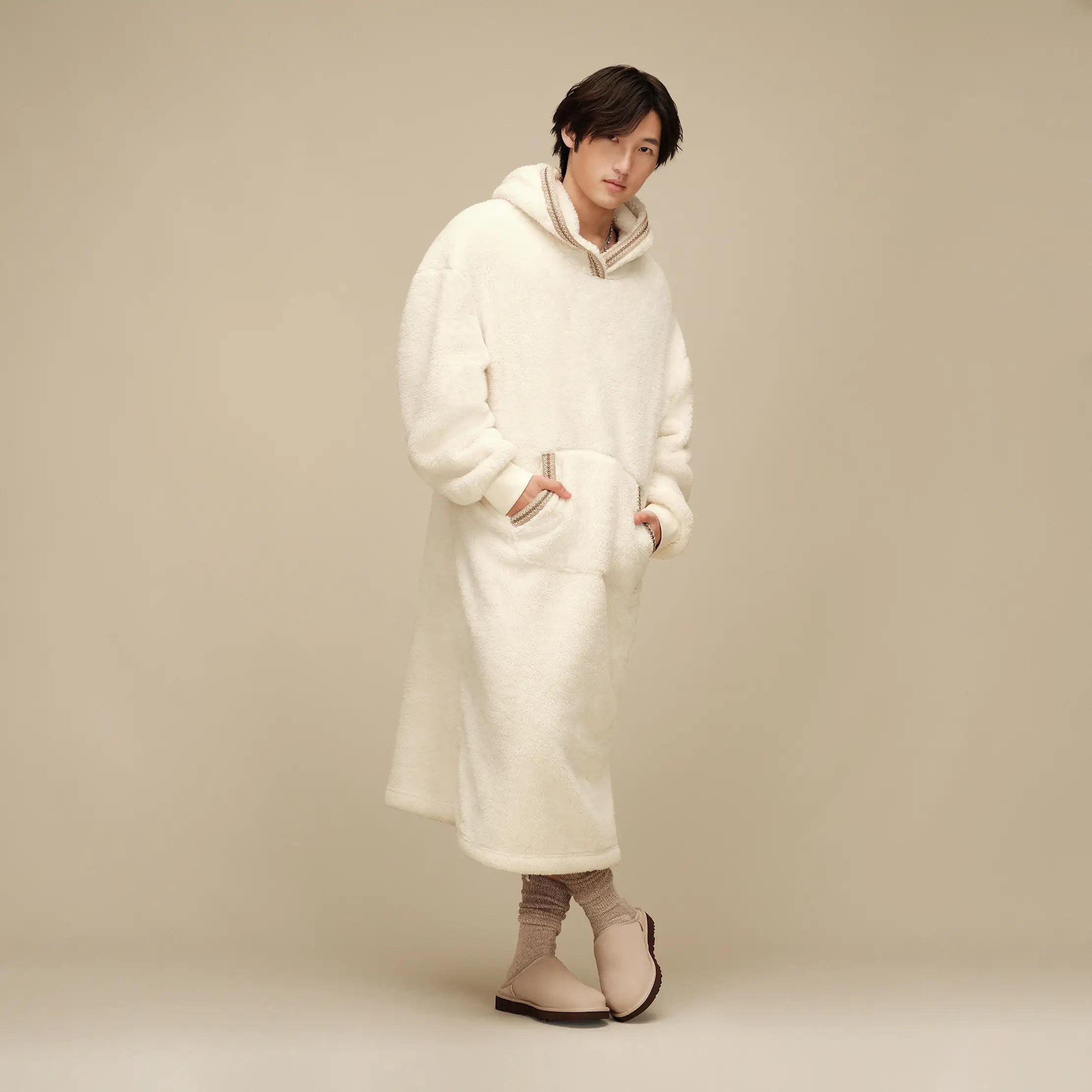 All Gender UGGfluff Oversized Hoodie - CREAM