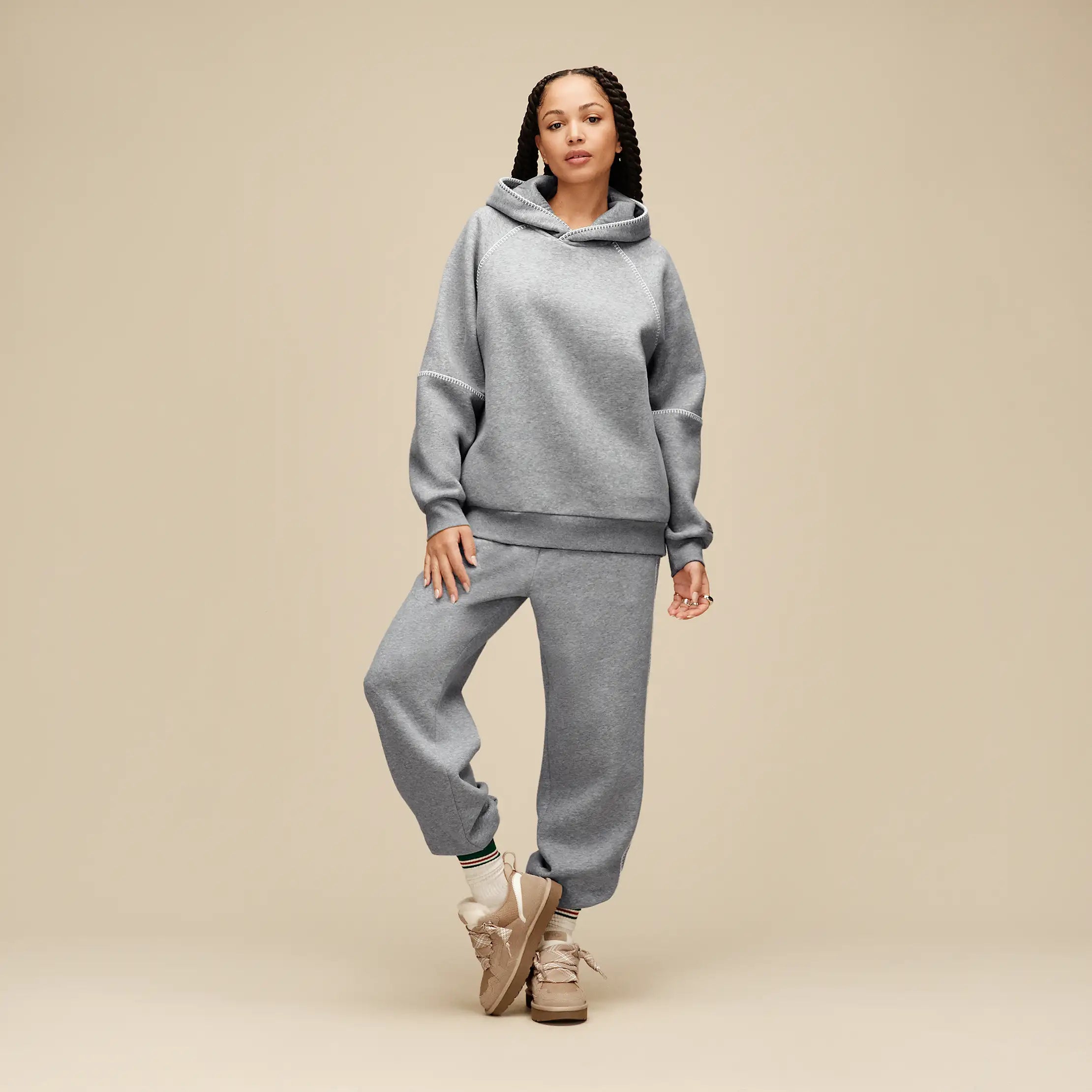 Women's Classic Hoodie - GREY HEATHER