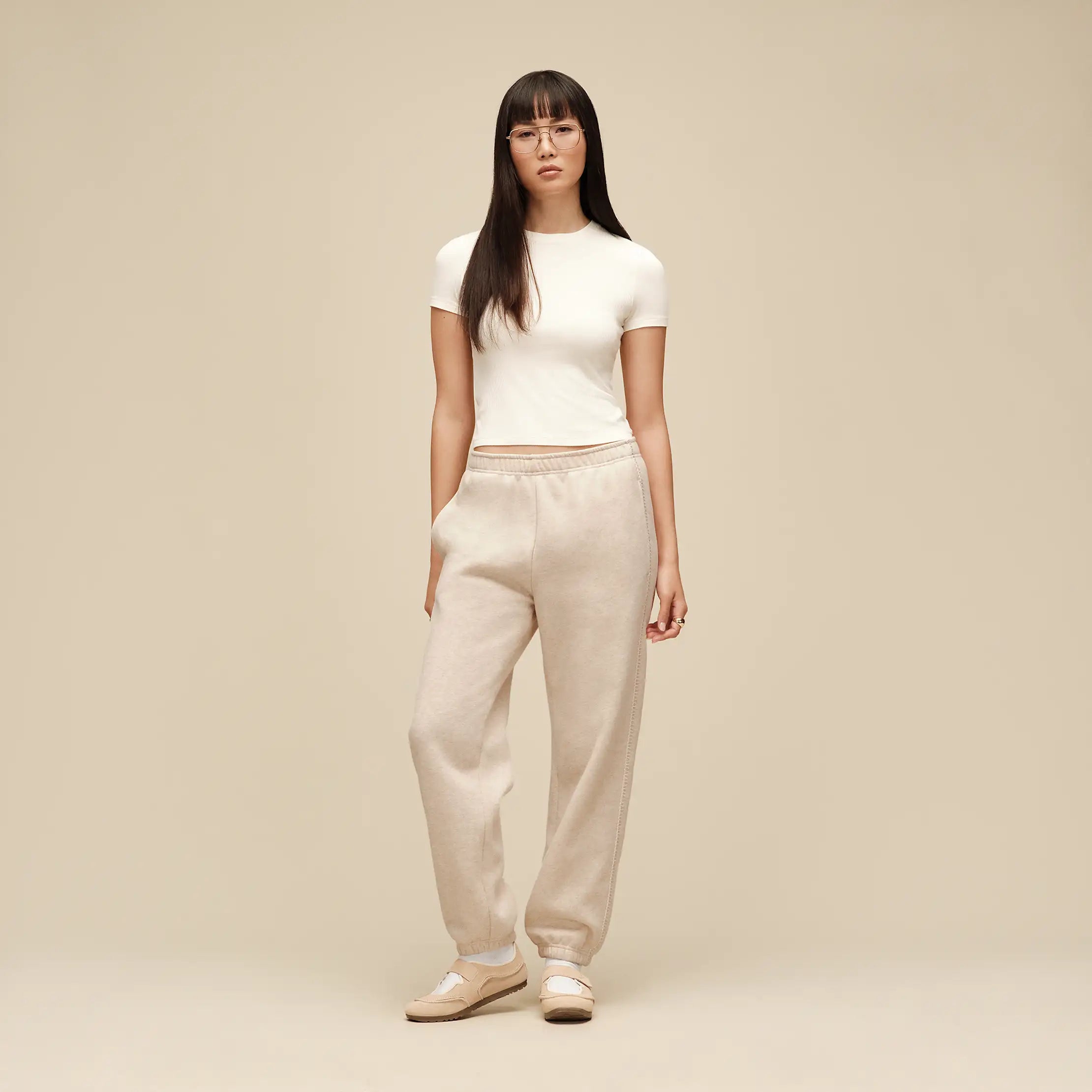 Women's Classic Sweatpant - SAND HEATHER