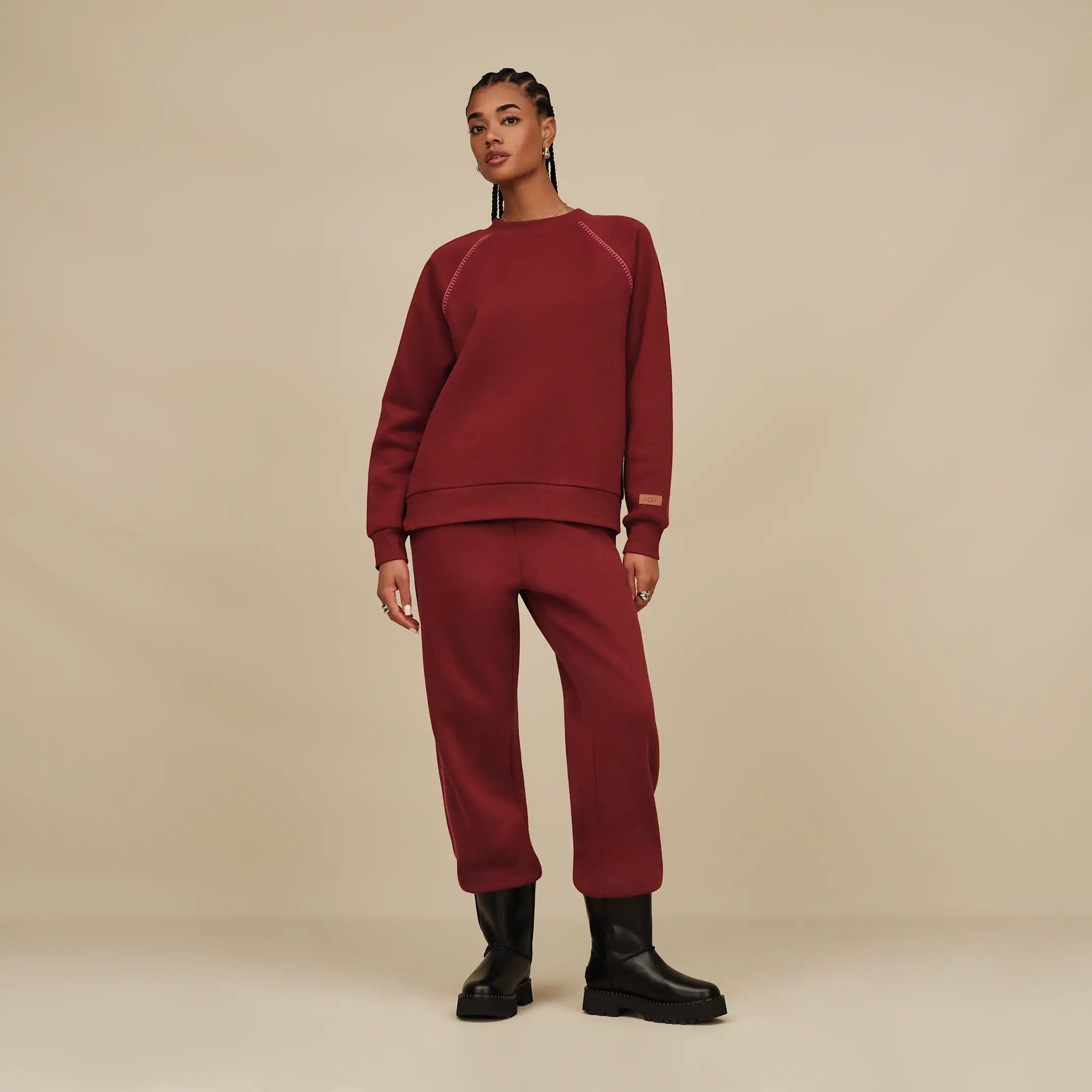 Women's Classic Crewneck - COFFEE BERRY